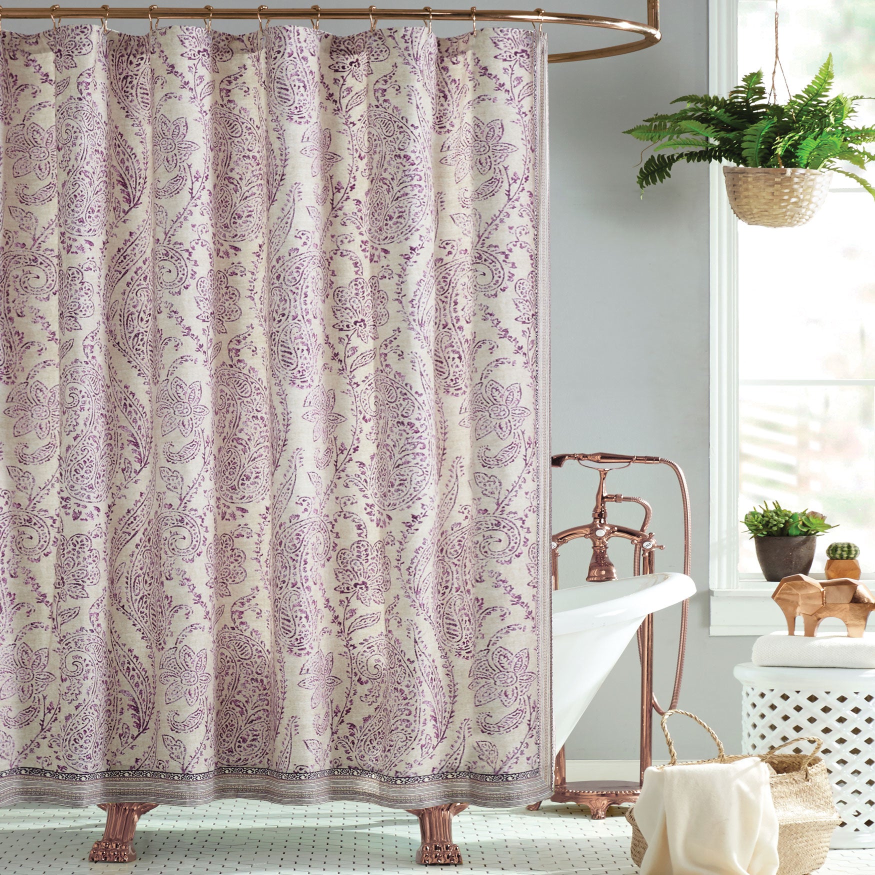 Jessica Simpson Jacky Shower Curtain Plus Size Bath