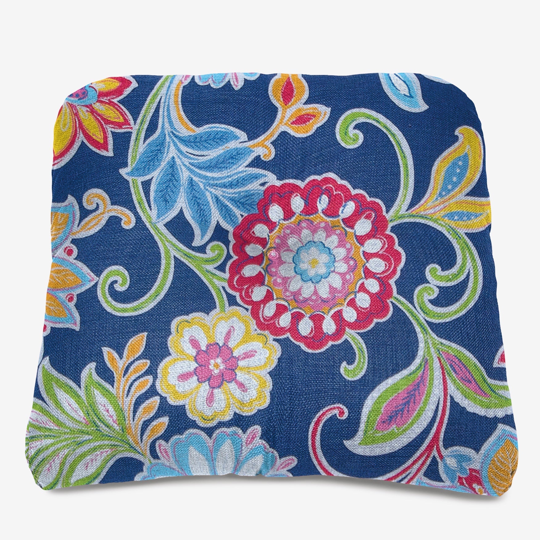 Tufted Wicker Chair Cushion Outdoor Cushions & Pillows Brylane Home