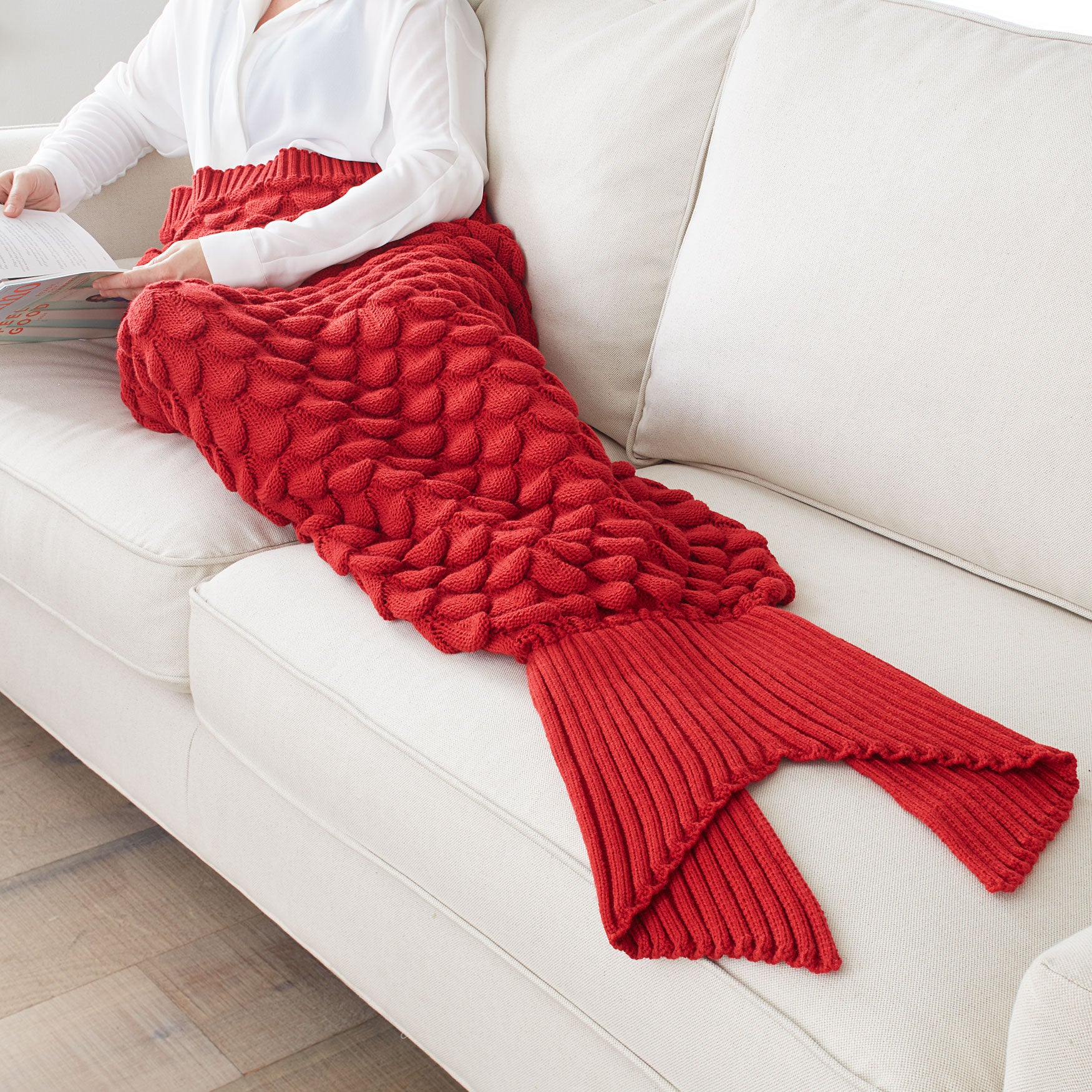 Red Mermaid Blanket Brylane Home