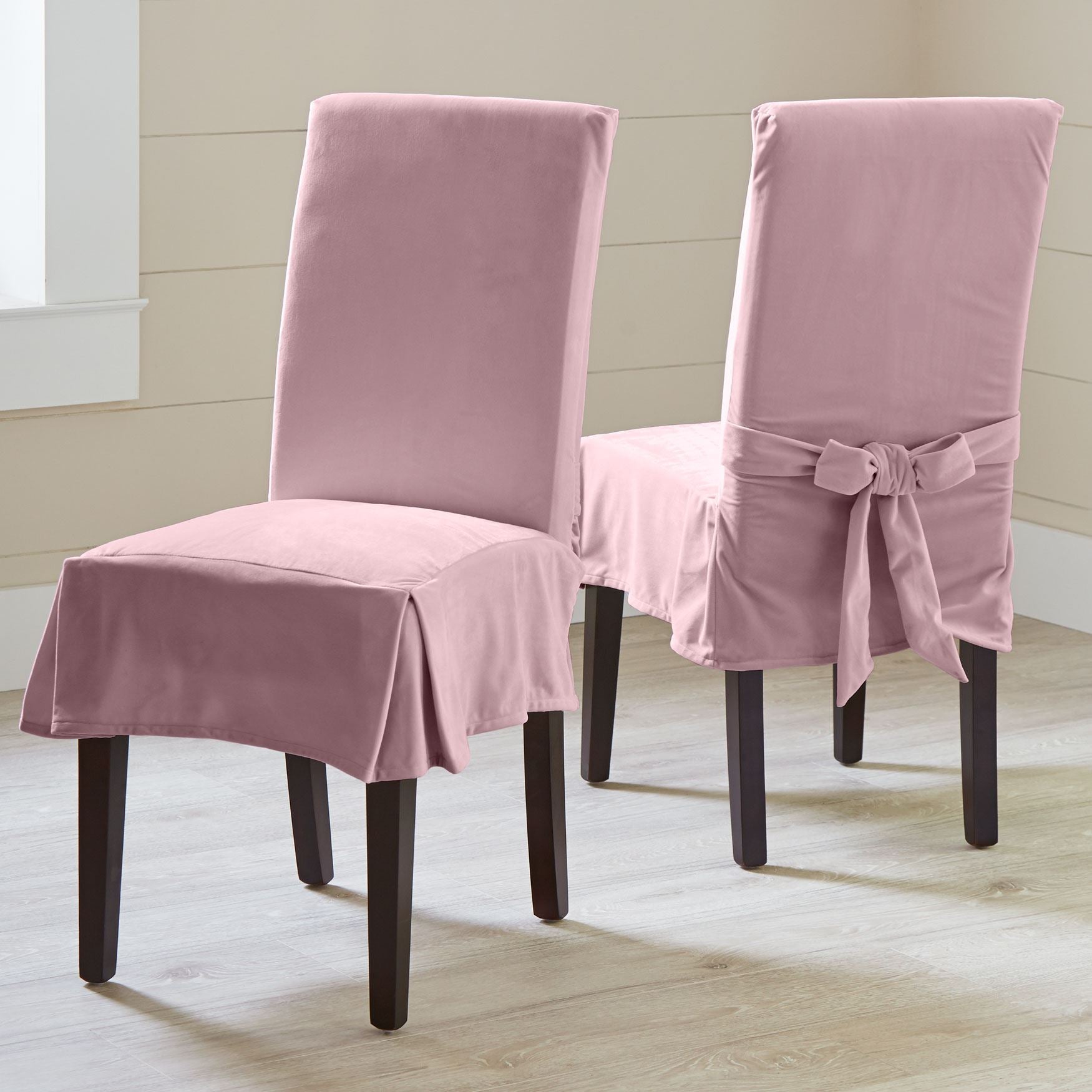 Venice Velvet Chair Covers, Set of 2 Brylane Home