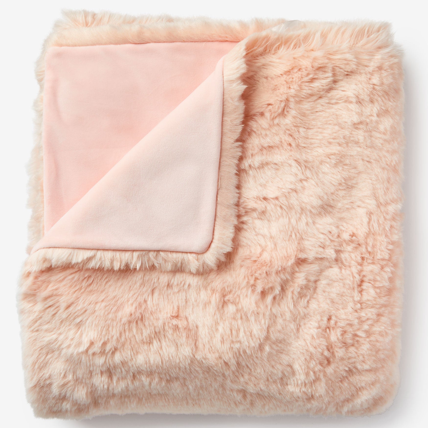 pink faux fur blanket