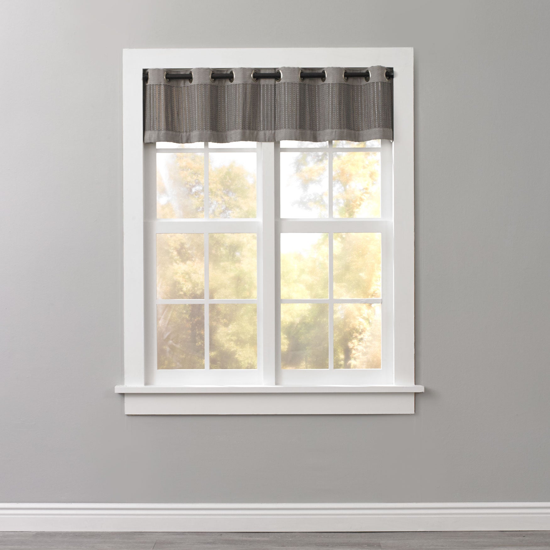 Bamboo Grommet Valance Plus Size Valances Brylane Home Bamboo Grommet Valance