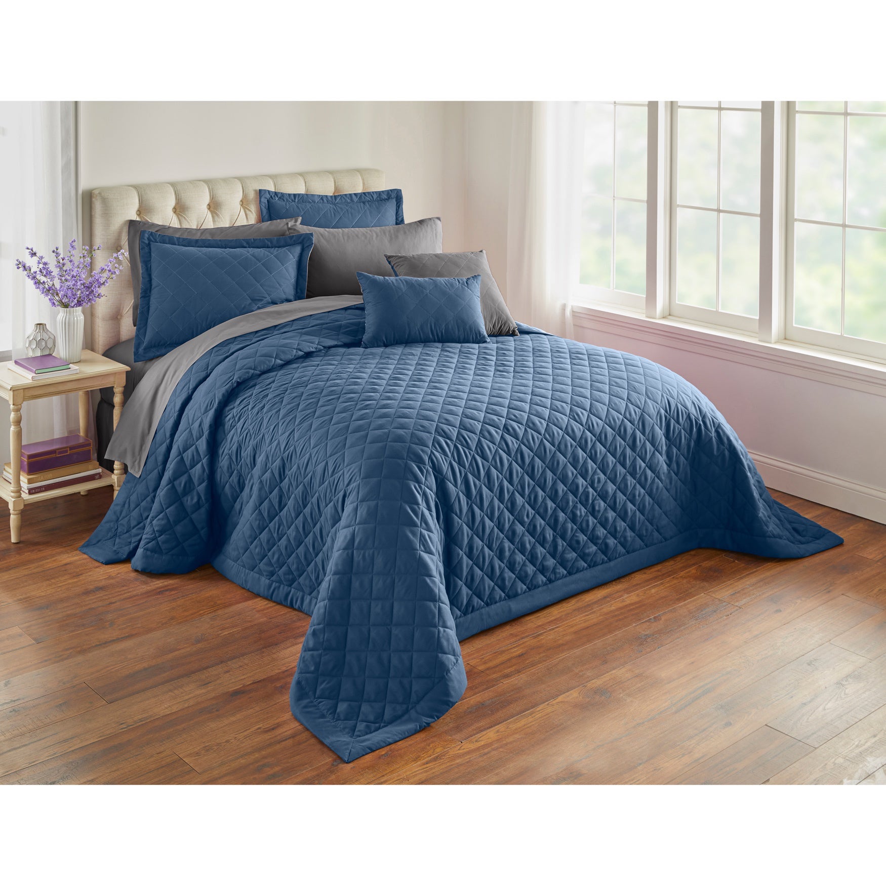 BH Studio Reversible Quilted Bedspread Brylane Home