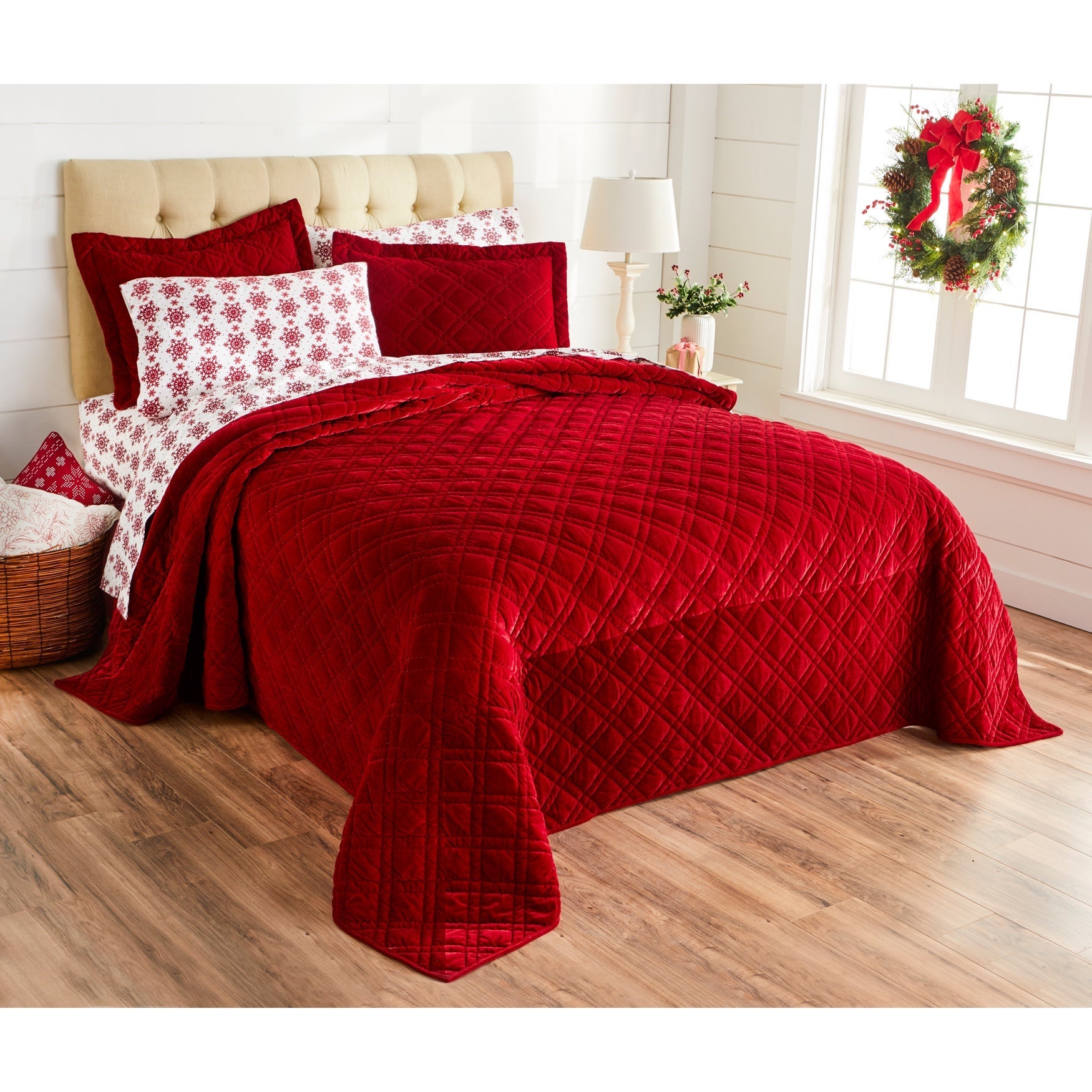 Velvet Diamond Quilted Bedspread Brylane Home