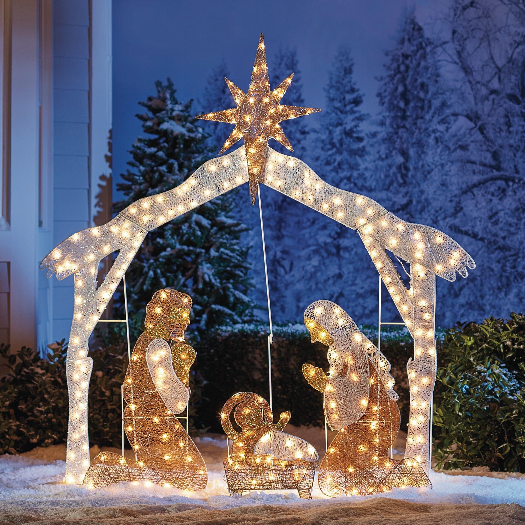 Diy outdoor christmas decorations nativity