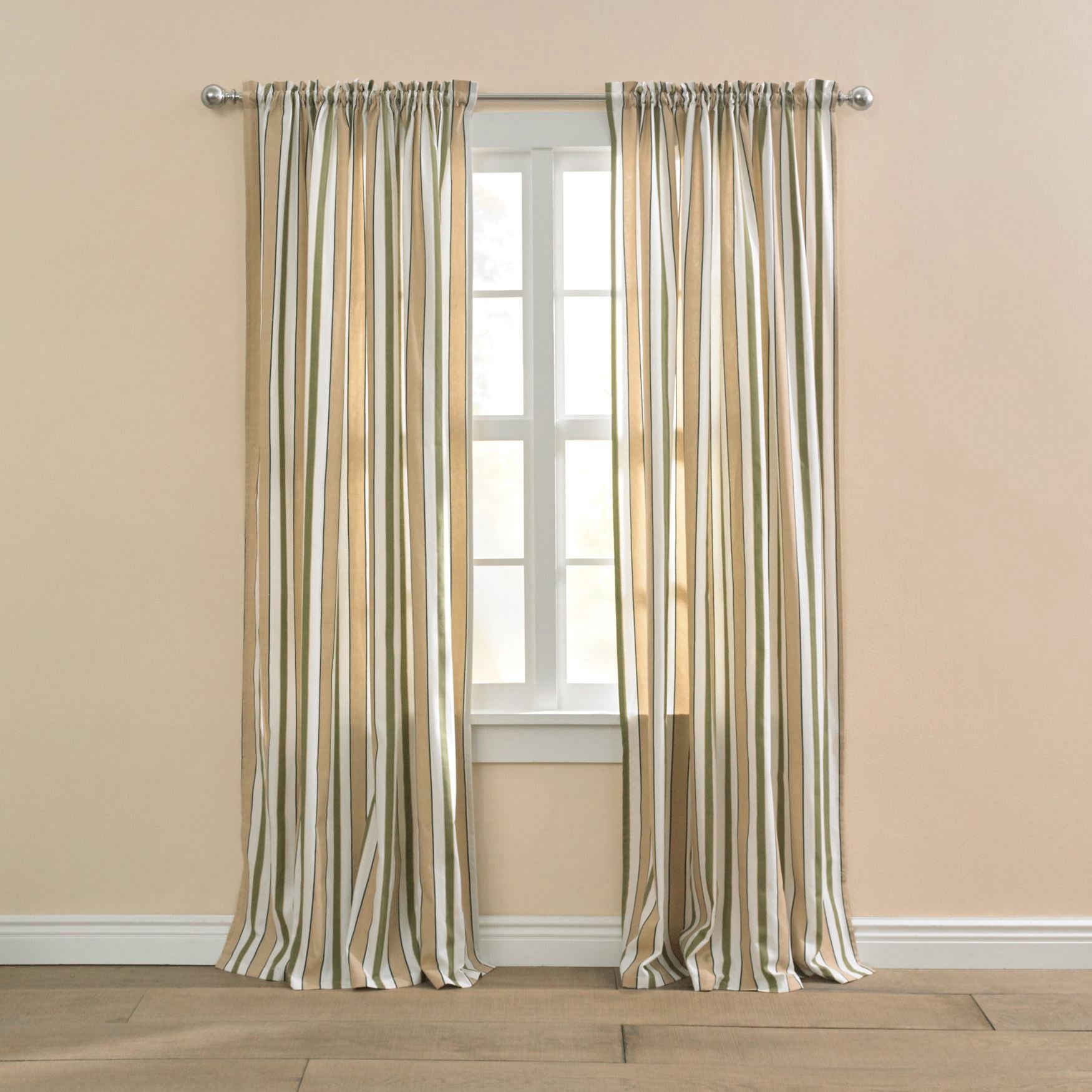 Cotton Canvas Striped Window Collection Brylane Home