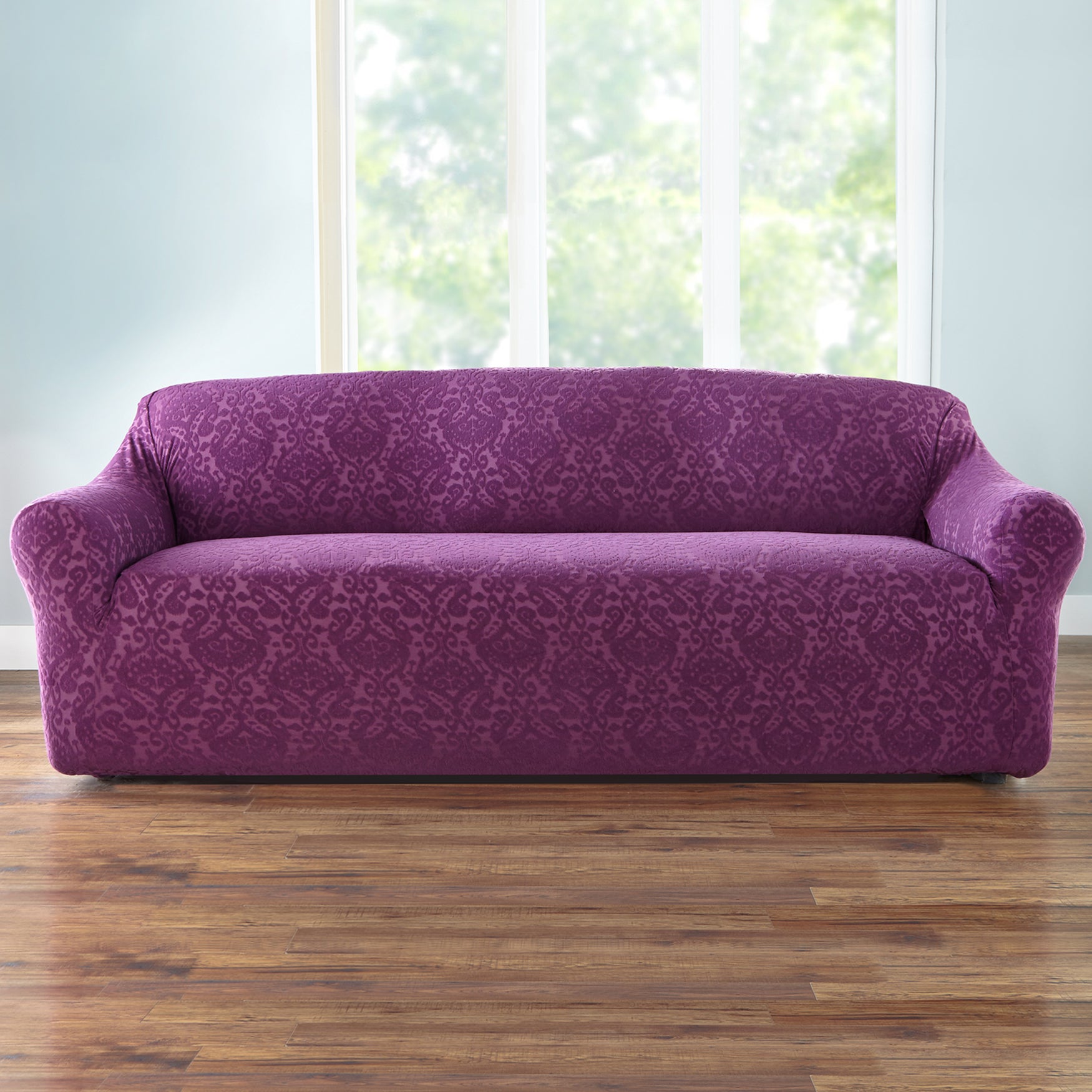 Bh Studio Ikat Stretch Extra Long Sofa Slipcover Sofa Covers