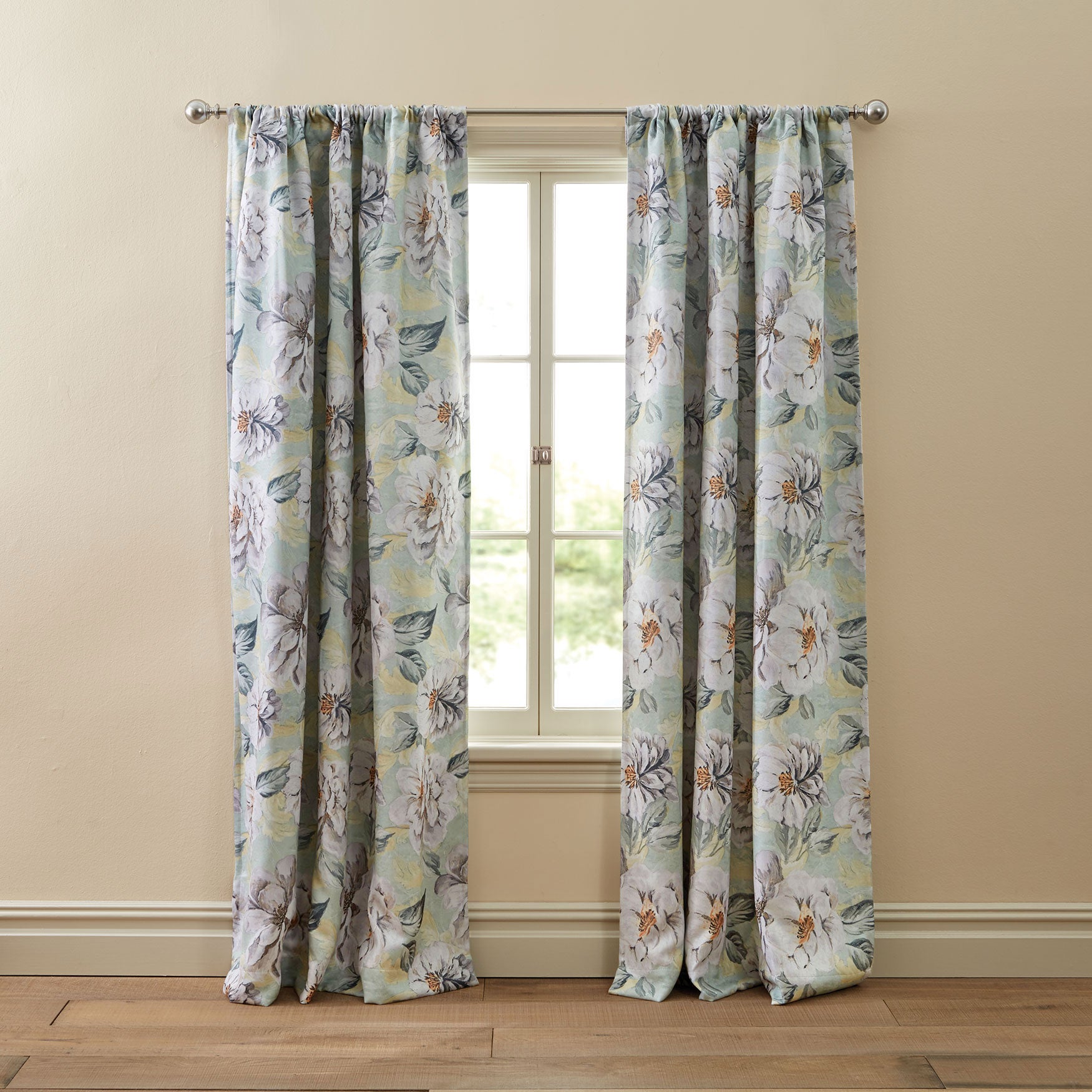 Magnolia Blackout Rod Pocket Panel Curtains Amp Drapes