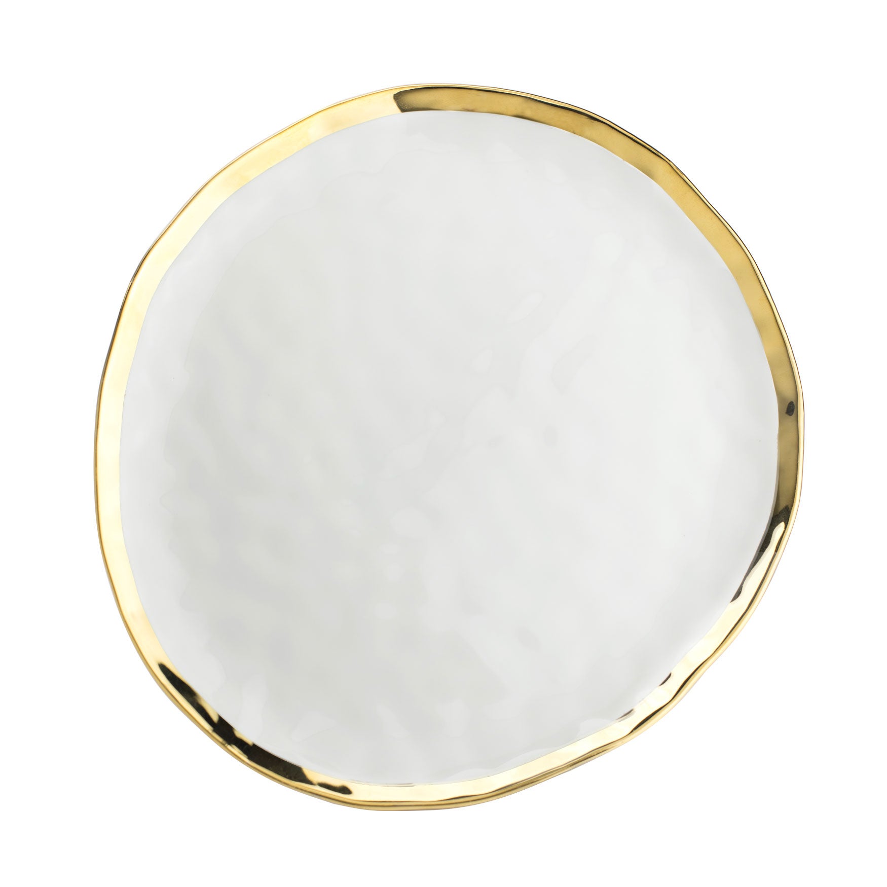 Golden Border Dinner Plate, Set of 4 Brylane Home