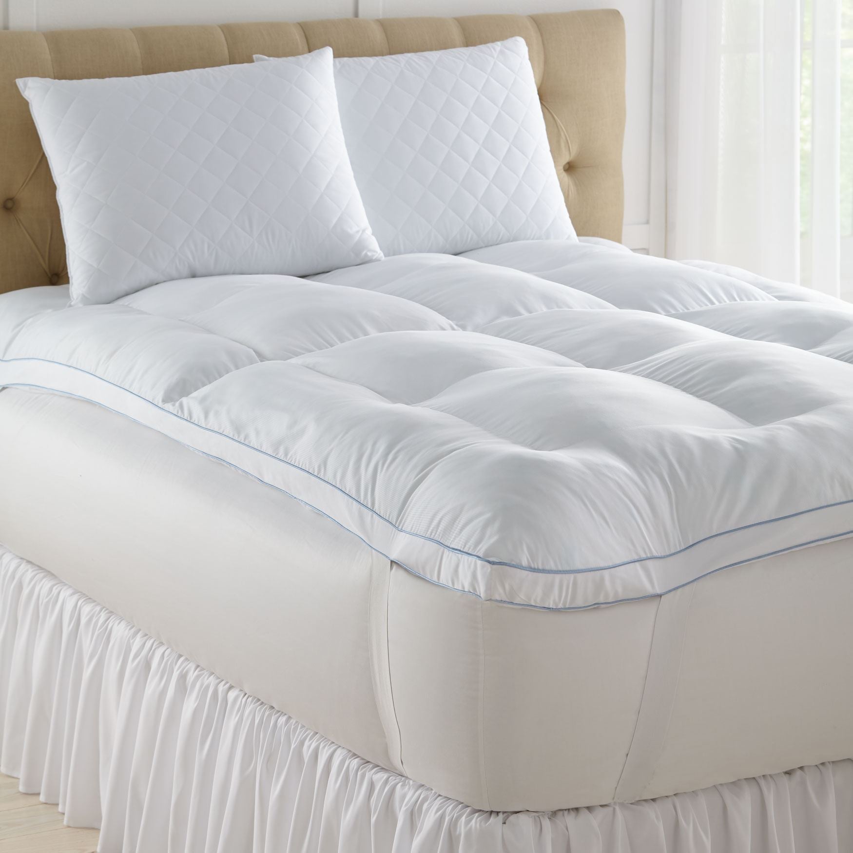 4&quot; Memory Loft Deluxe Gel Mattress Topper & 2-Pack Pillow, 