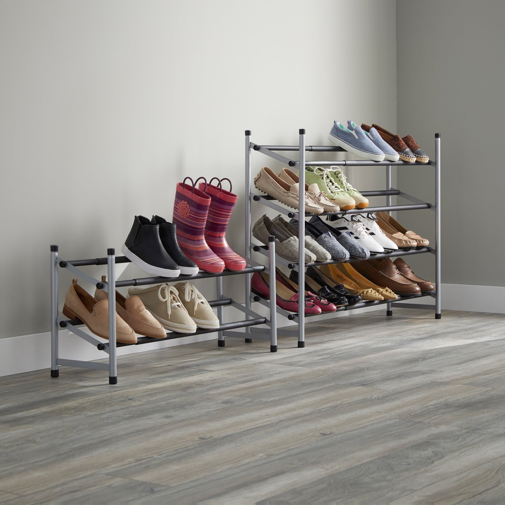 2Tier Extendable Shoe Rack Brylane Home