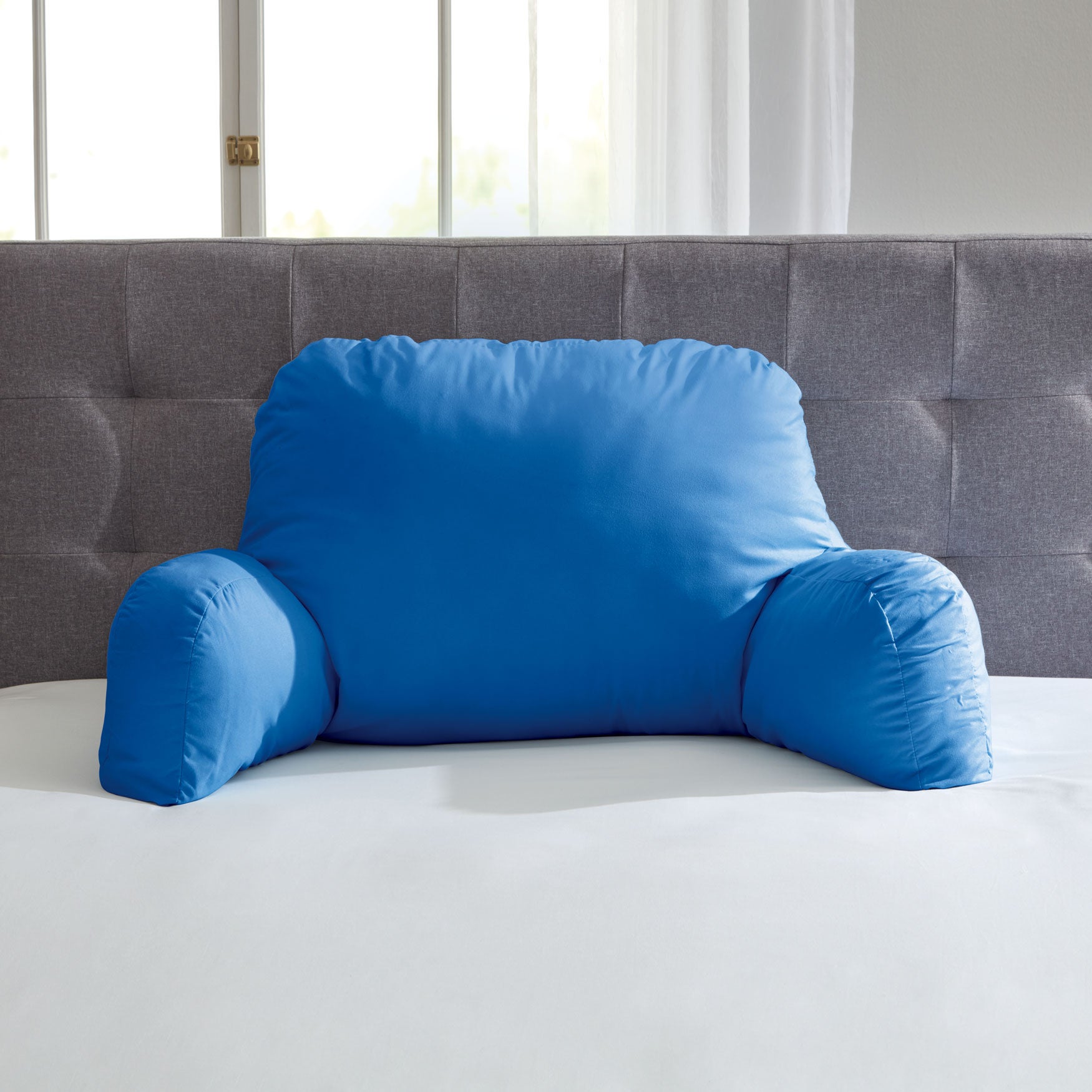 Affordable Oversized Backrest Pillow, Ocean Blue | Brylane Home