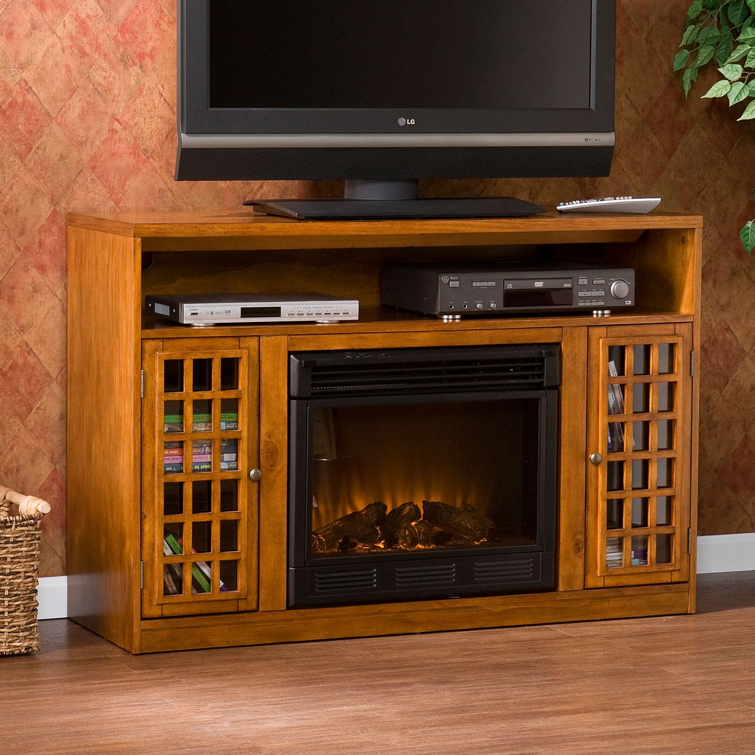 Narita Media Console With Electric Fireplace Living Room
