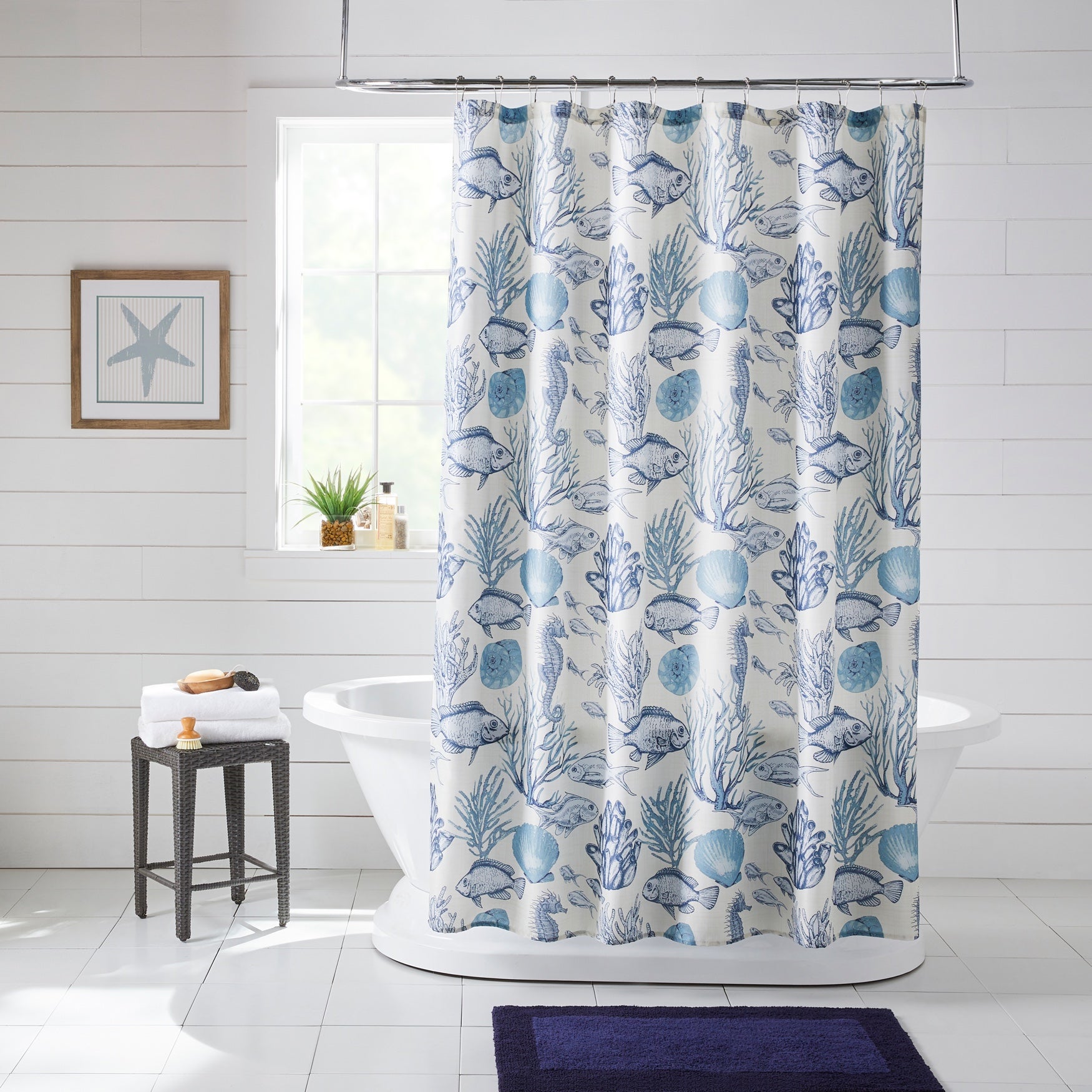 Caribbean Joe 14 Pc Shower Curtain Set Brylane Home Caribbean Joe 14 Pc Shower Curtain Set, Shower Curtain Sets