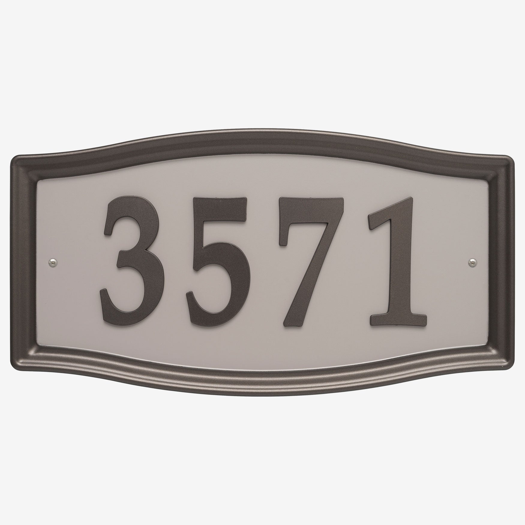 Simple Easy Street Address Sign, Bronze Brylane Home