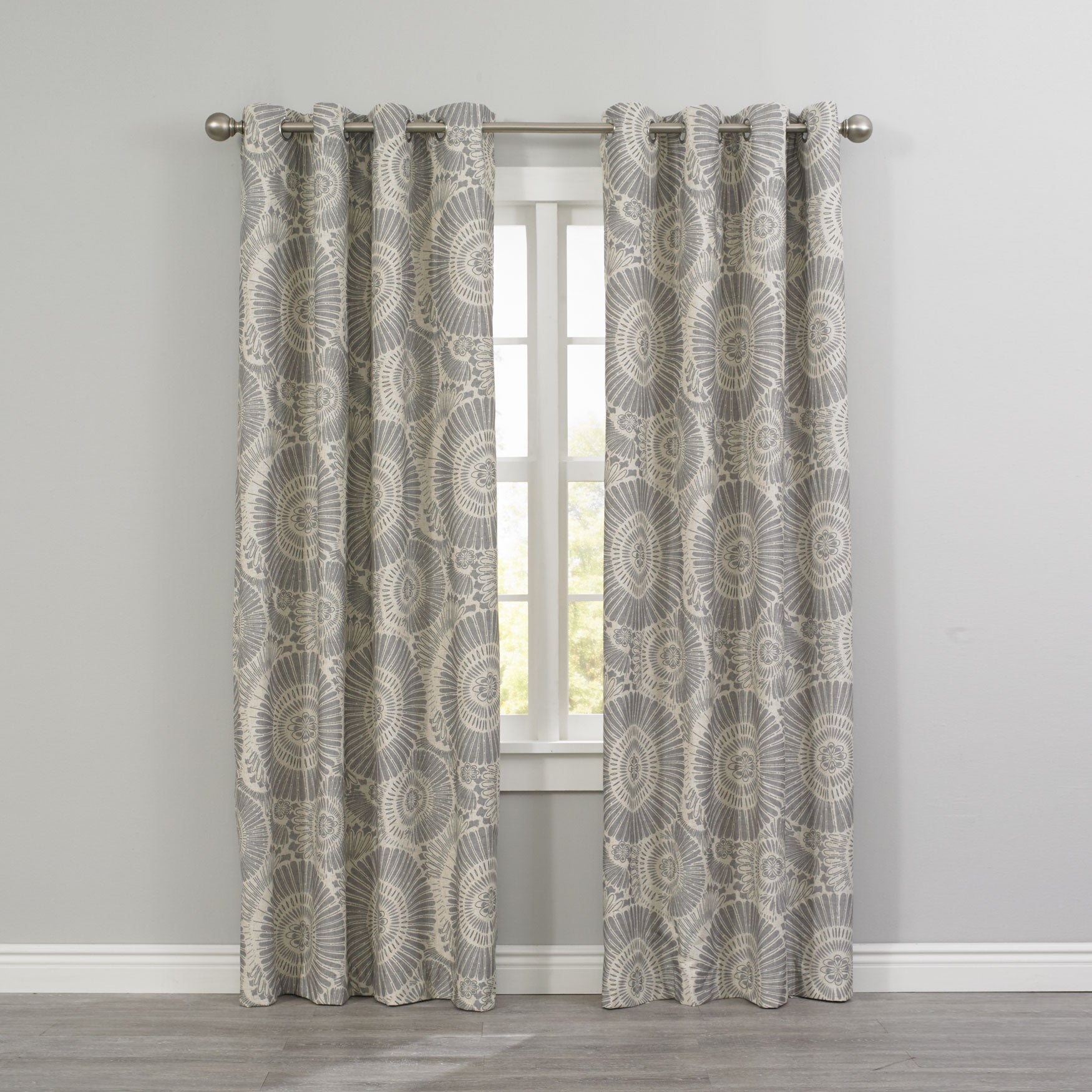 Floral Thermal Grommet Panel Curtains Amp Drapes Brylane Home