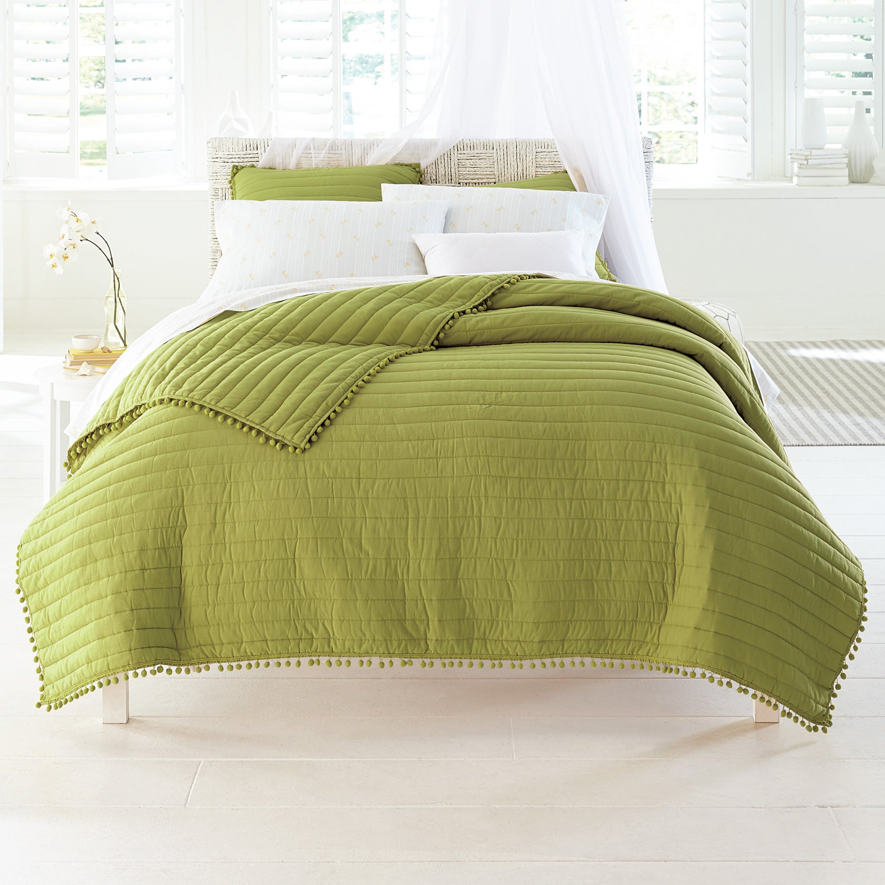 Eloise Pom Pom Quilt Brylane Home