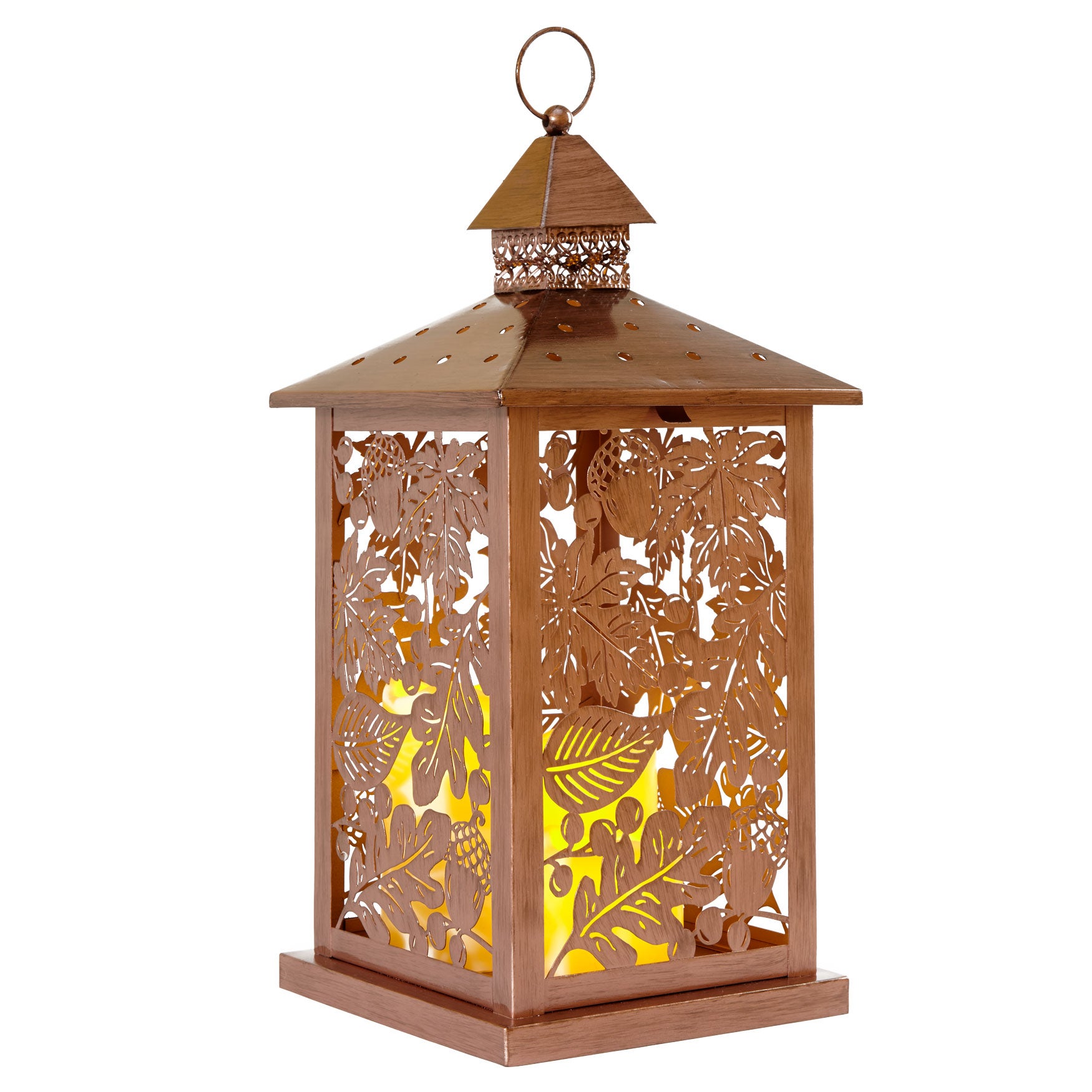 Metal Harvest Lantern Plus Size Seasonal Brylane Home