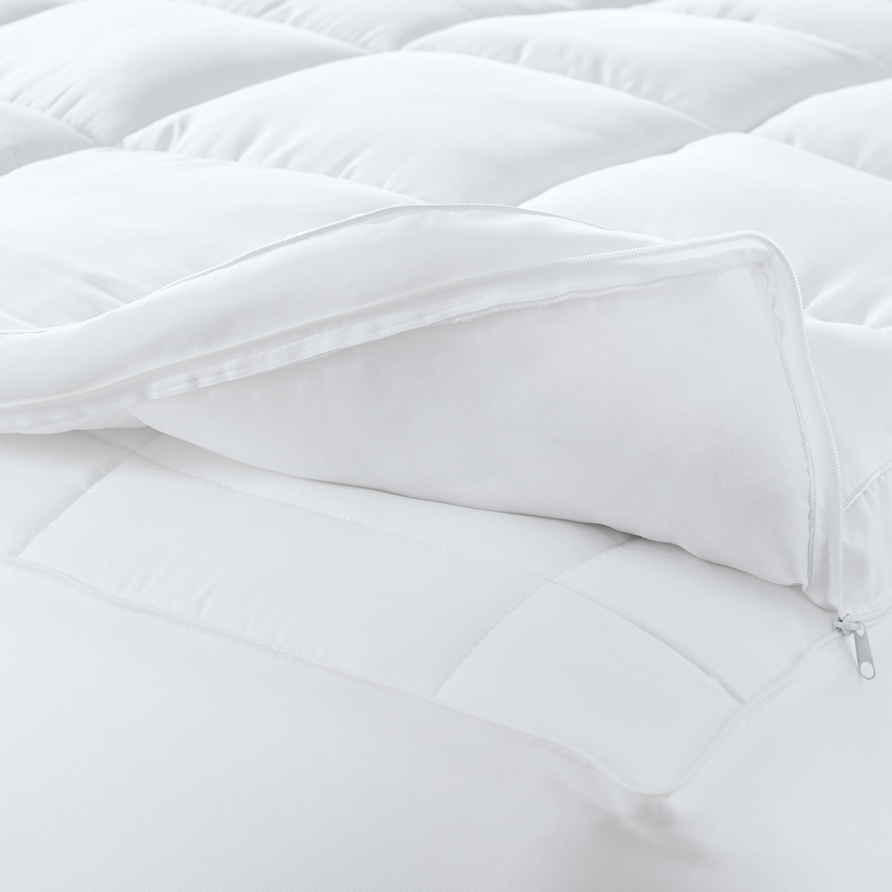 Zip Off Waterproof Mattress Topper Mattress Pads & Toppers Brylane Home