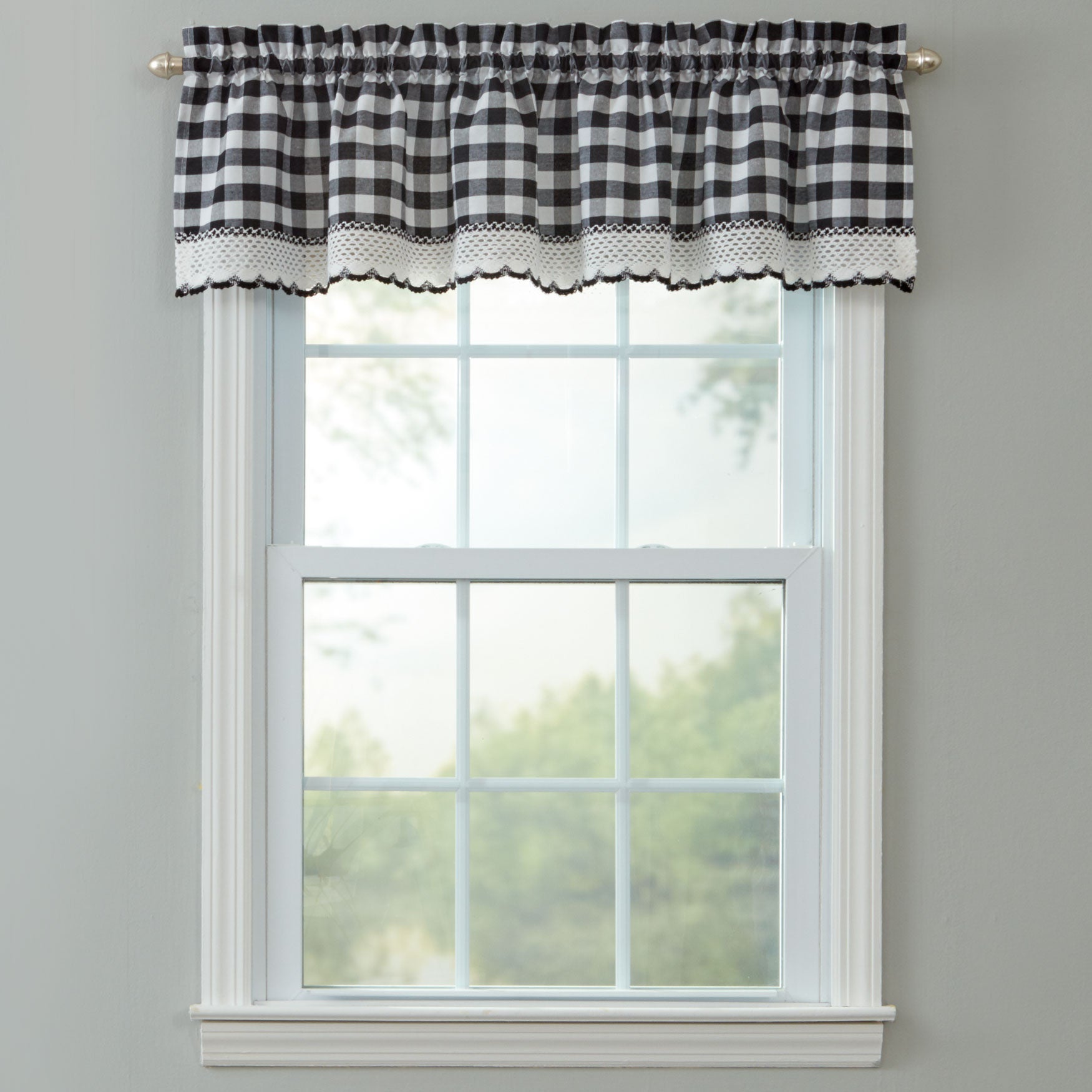 Buffalo Plaid Valance Valances Brylane Home