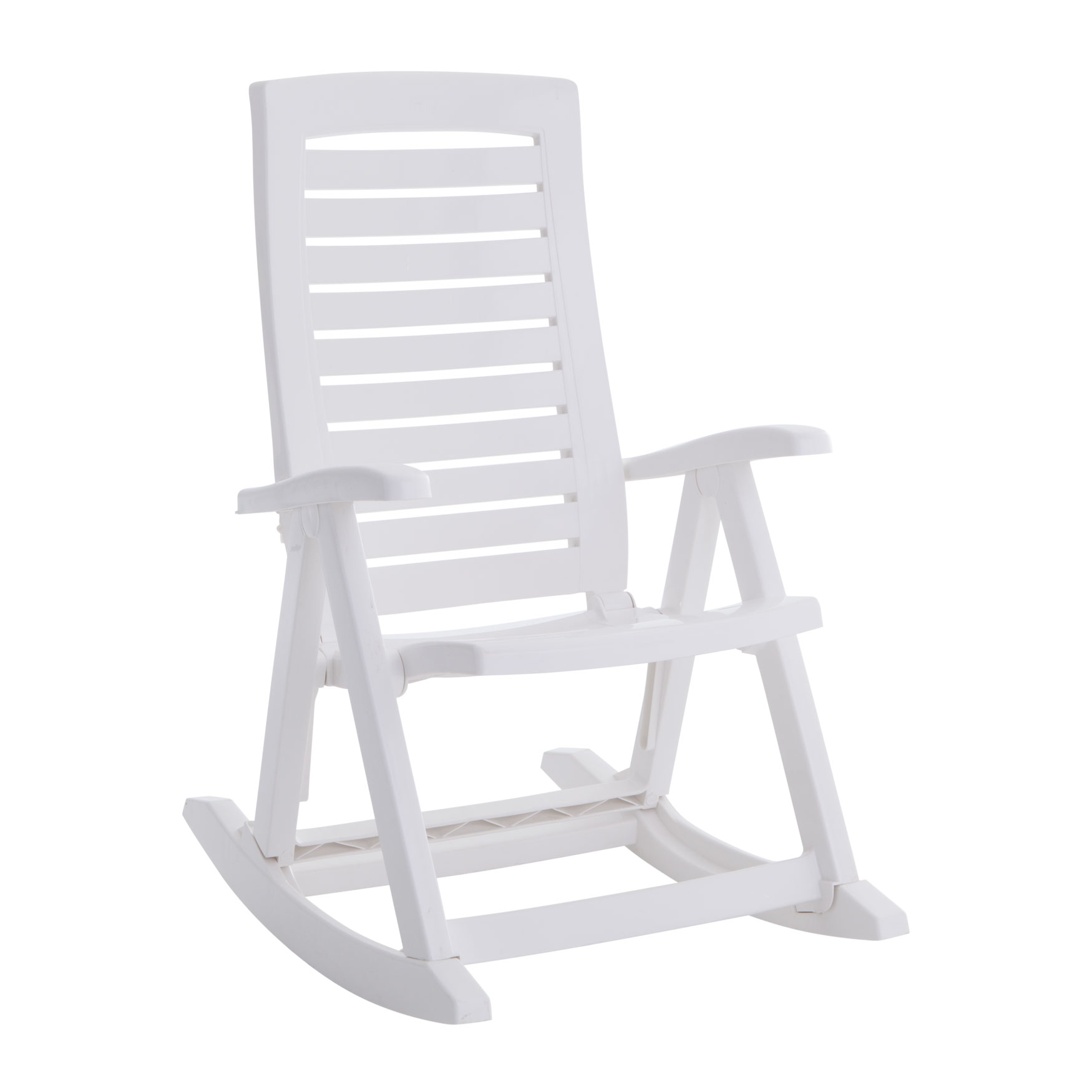  Foldable Rocking Chair, WHITE