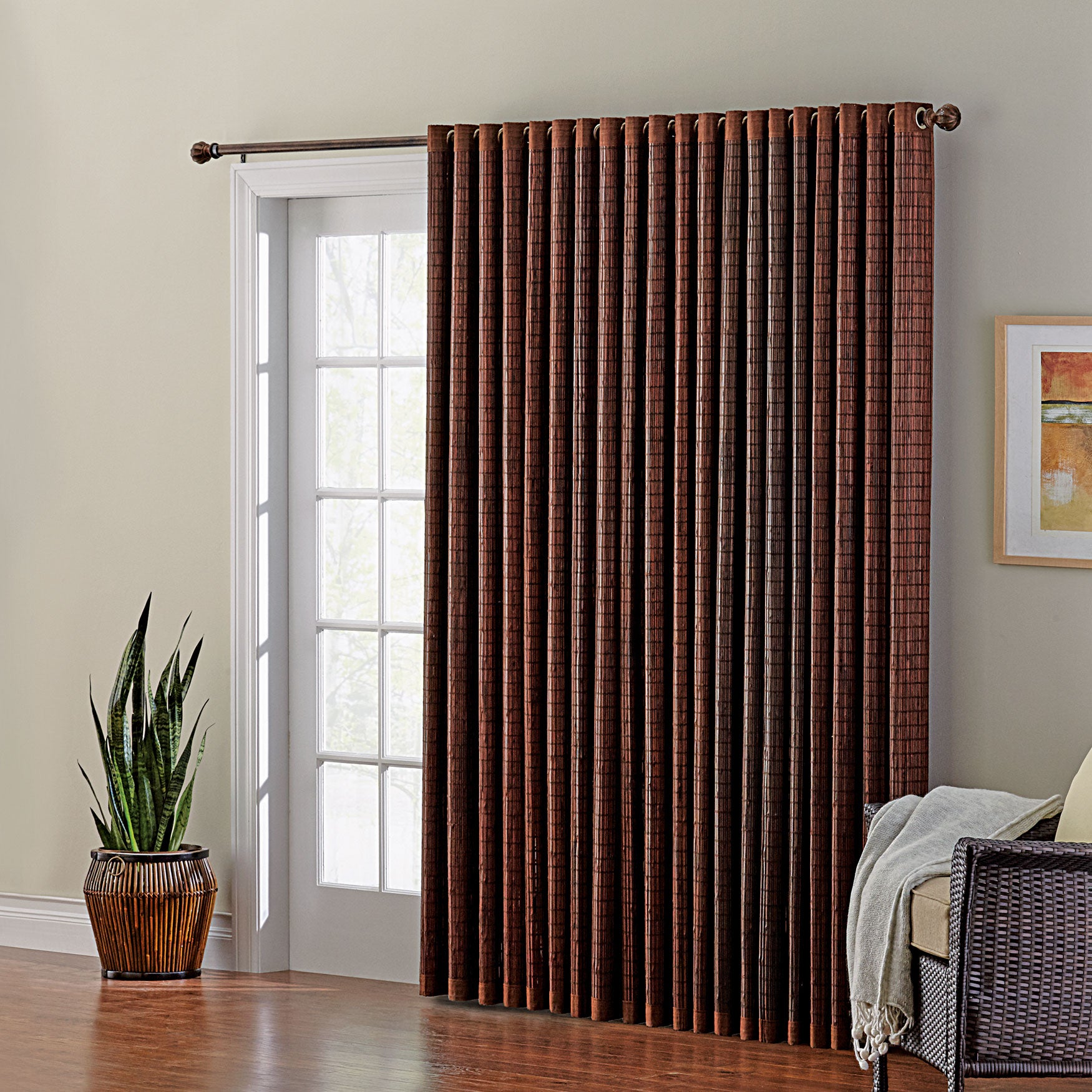 Bamboo Grommet Panel Brylane Home