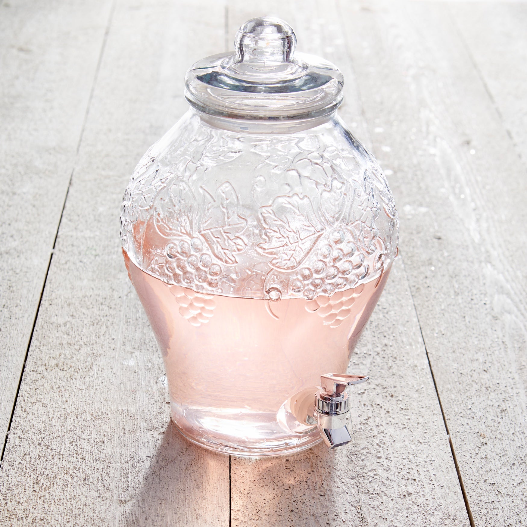 8Lt. Glass Drink Dispenser Brylane Home