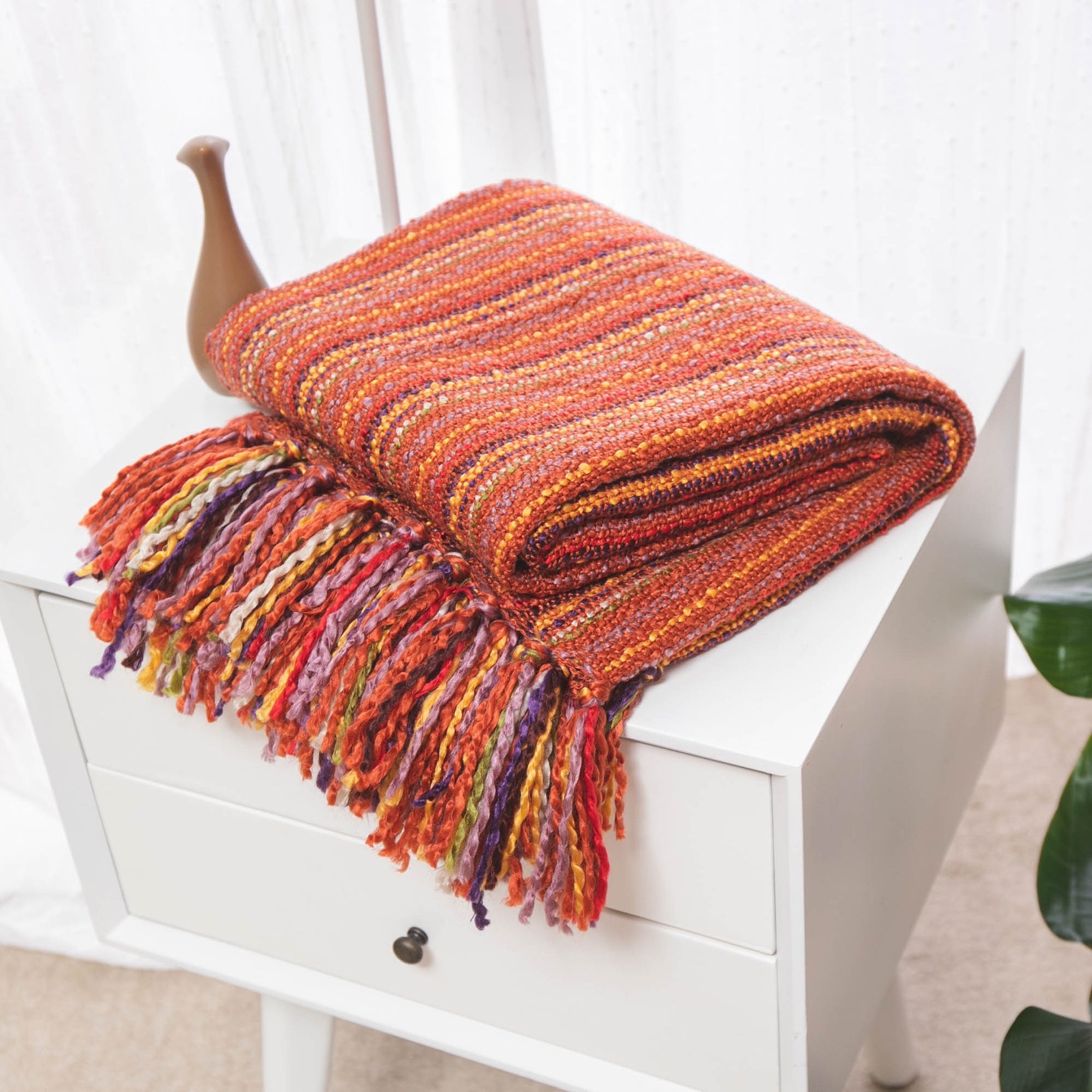 Battilo Home Woven Colorful Home Decorative Sofa Throw Blanket