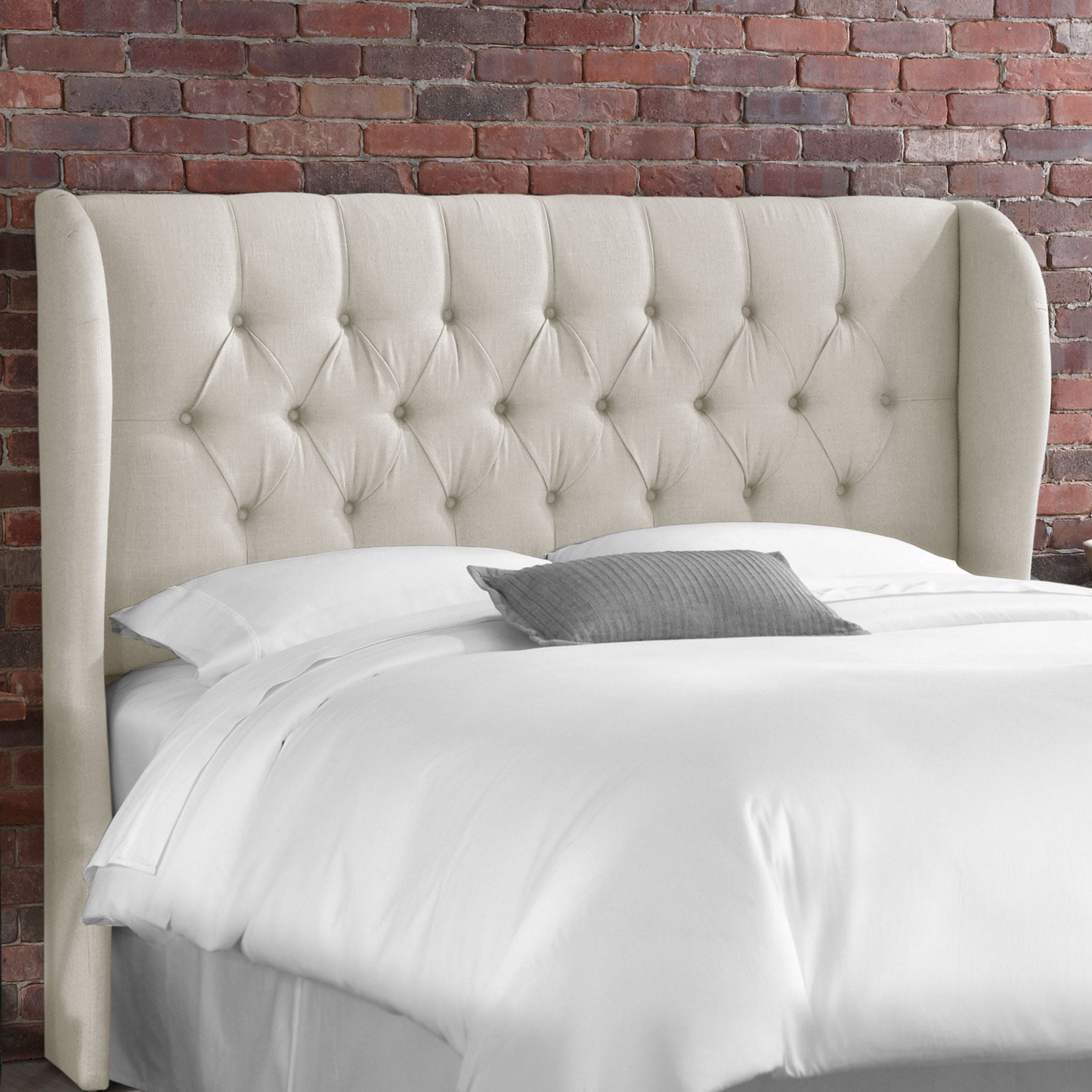 Tufted Wingback Headboard Plus Size Headboards Brylane Home