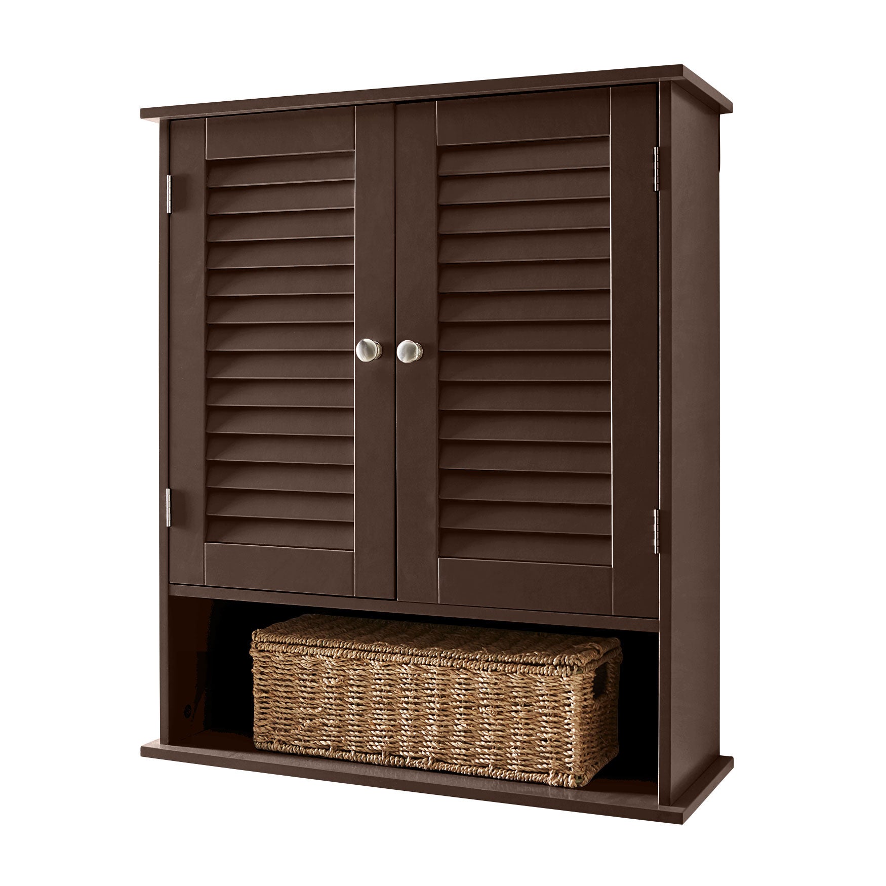 Louvre Wall Plus Size Bathroom Storage Brylane Home