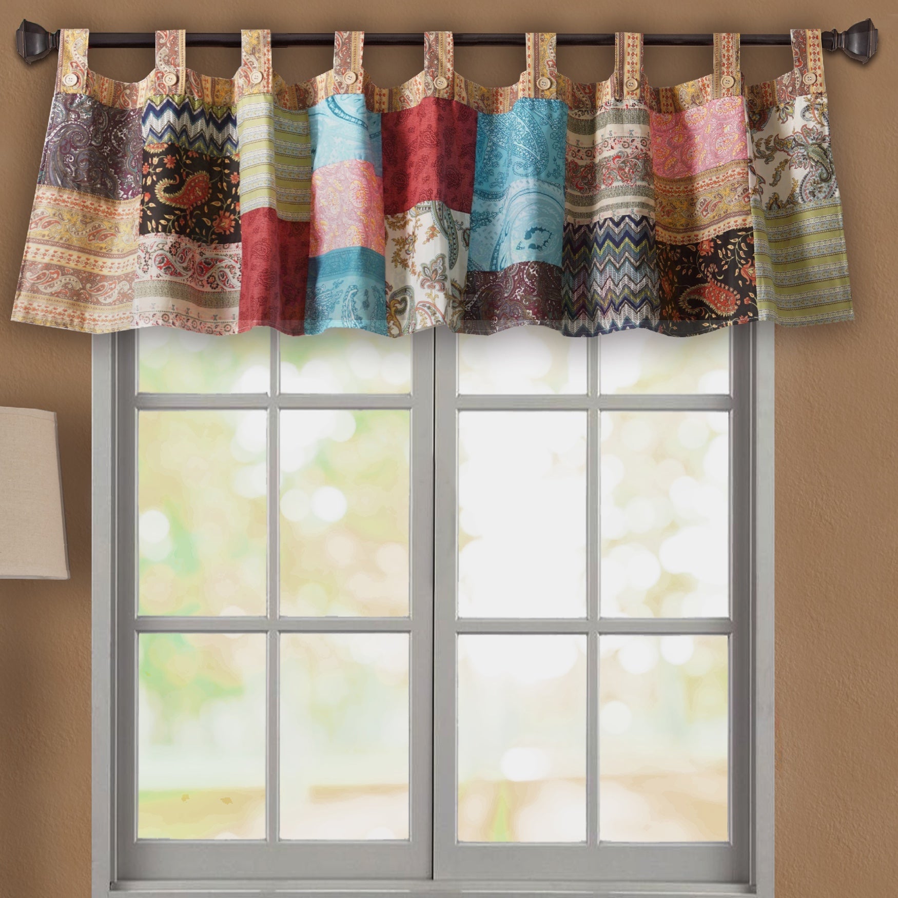 Simple Bohemian Dream Window Valance, Multi Brylane Home