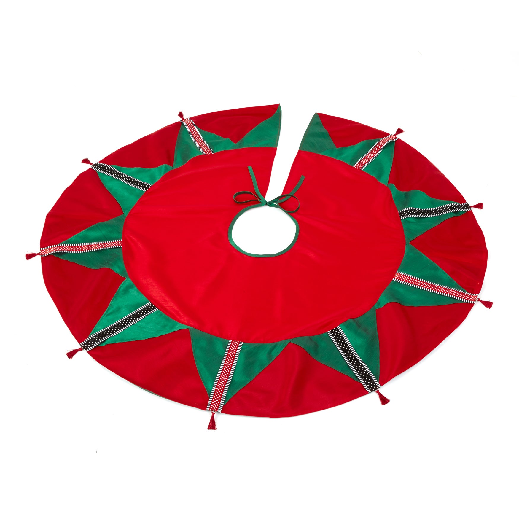 Ribbon Candy Christmas Tree Skirt Brylane Home