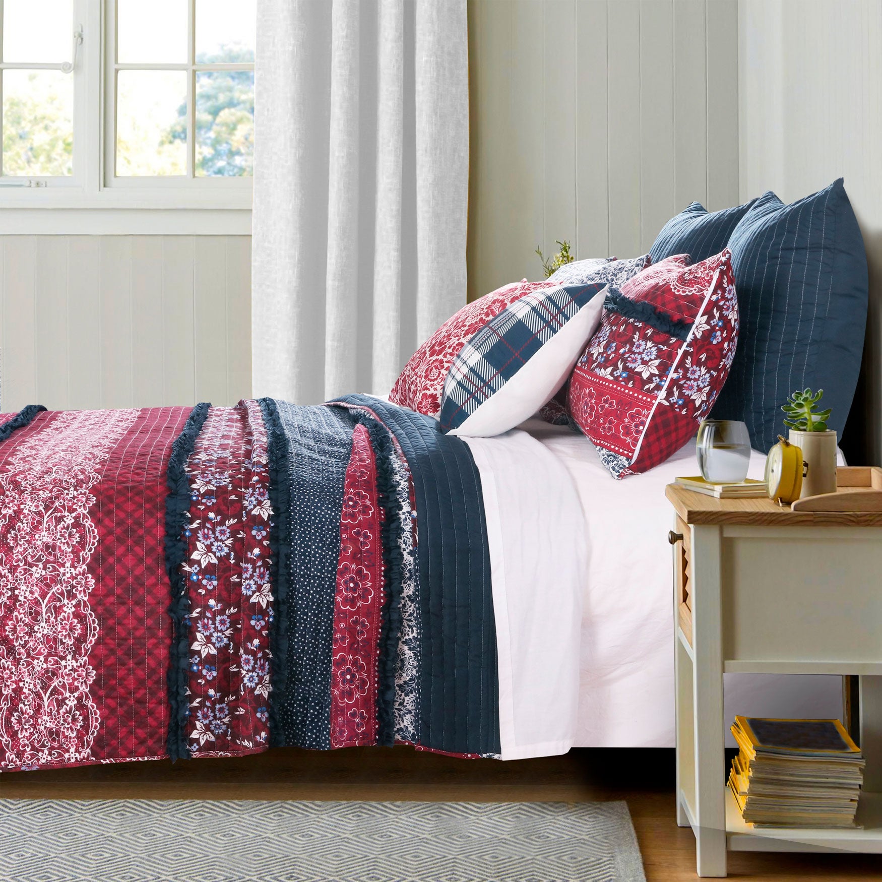 Monroe Quilt Set by Barefoot Bungalow Quilts & Coverlets Brylane Home