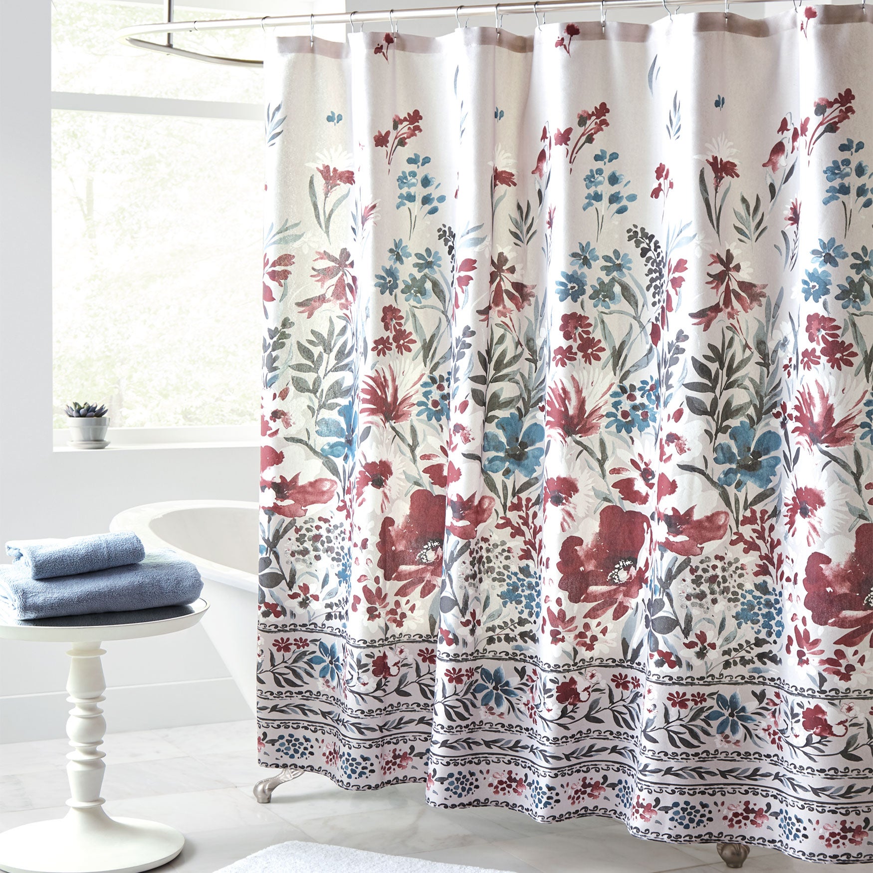 Gracey Shower Curtain Bath Accessories Brylane Home