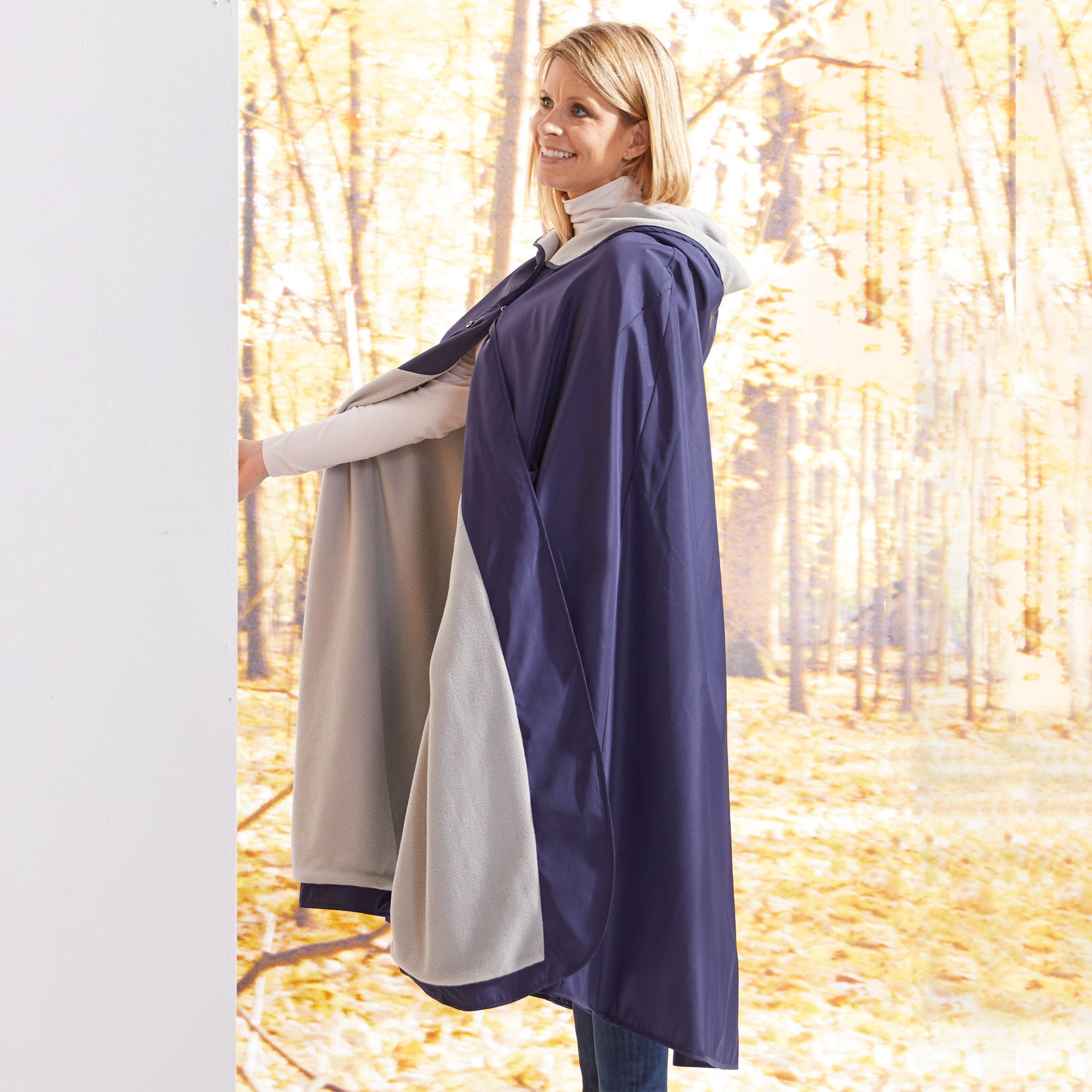 hooded blanket with pockets