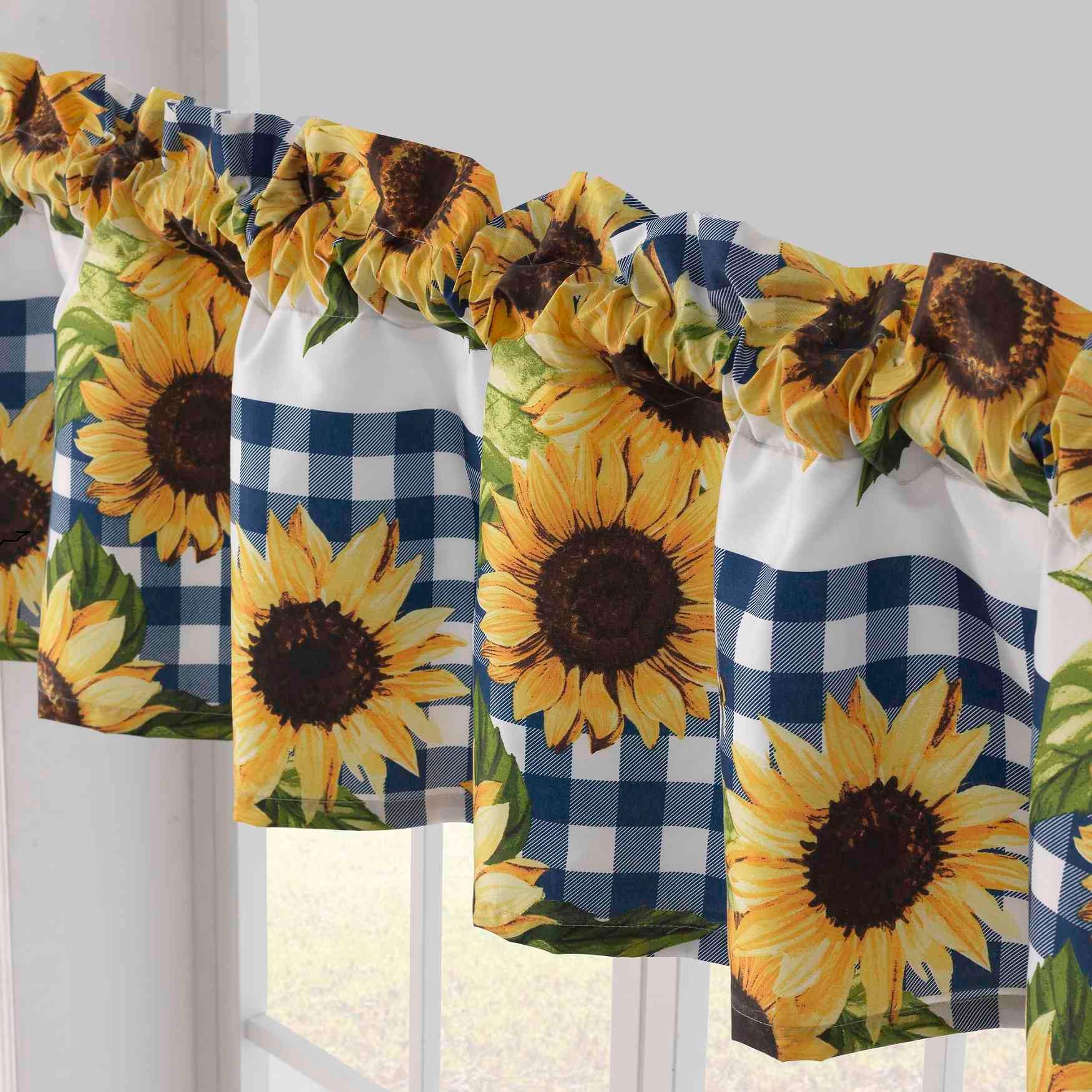 Sunflower Gold Window Valance Brylane Home
