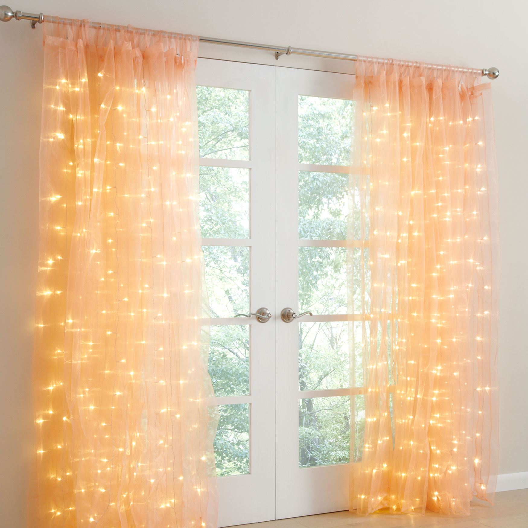 Pre Lit Tab Top Curtain Panel Brylane Home