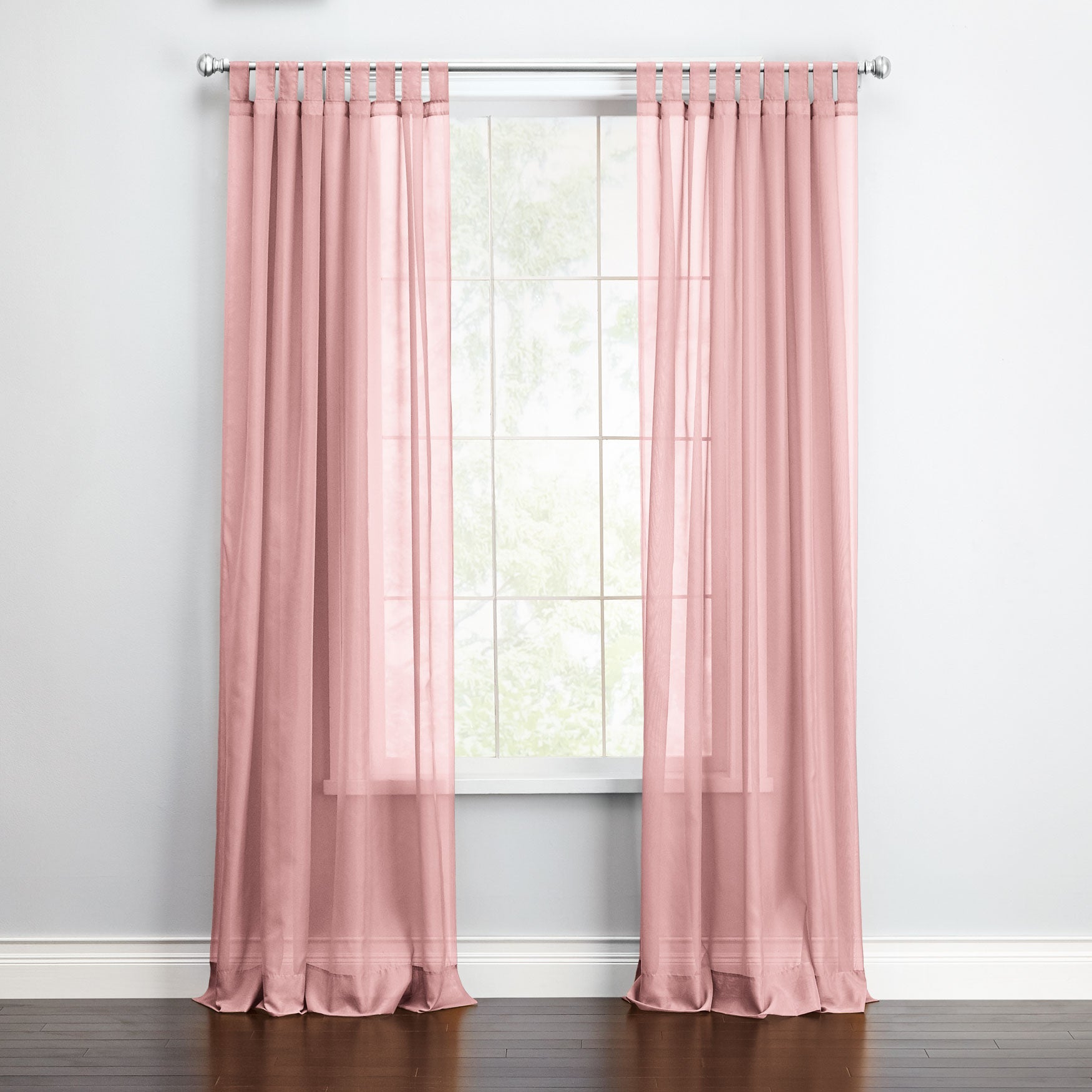 BH Studio Sheer Voile TabTop Panel Sheer Curtains Brylane Home