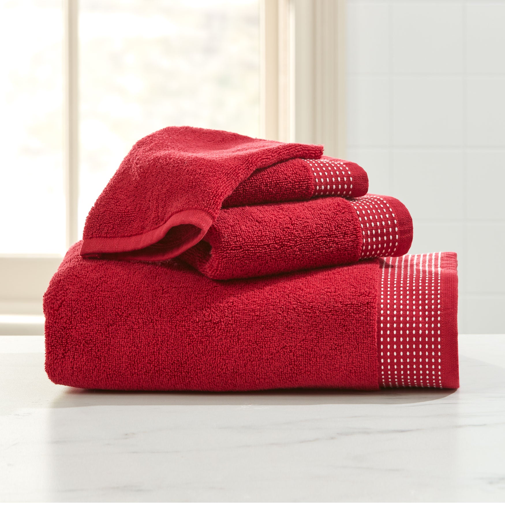 3Pc. Towel Set + Free Bath Mitt Brylane Home