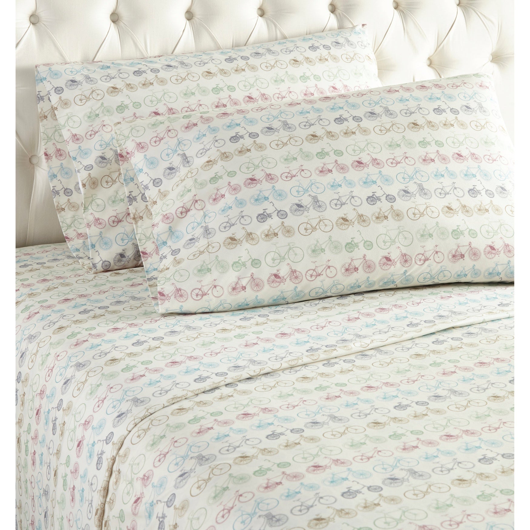 Affordable Micro Flannel® Print Sheet Set, Flannel Brylane Home