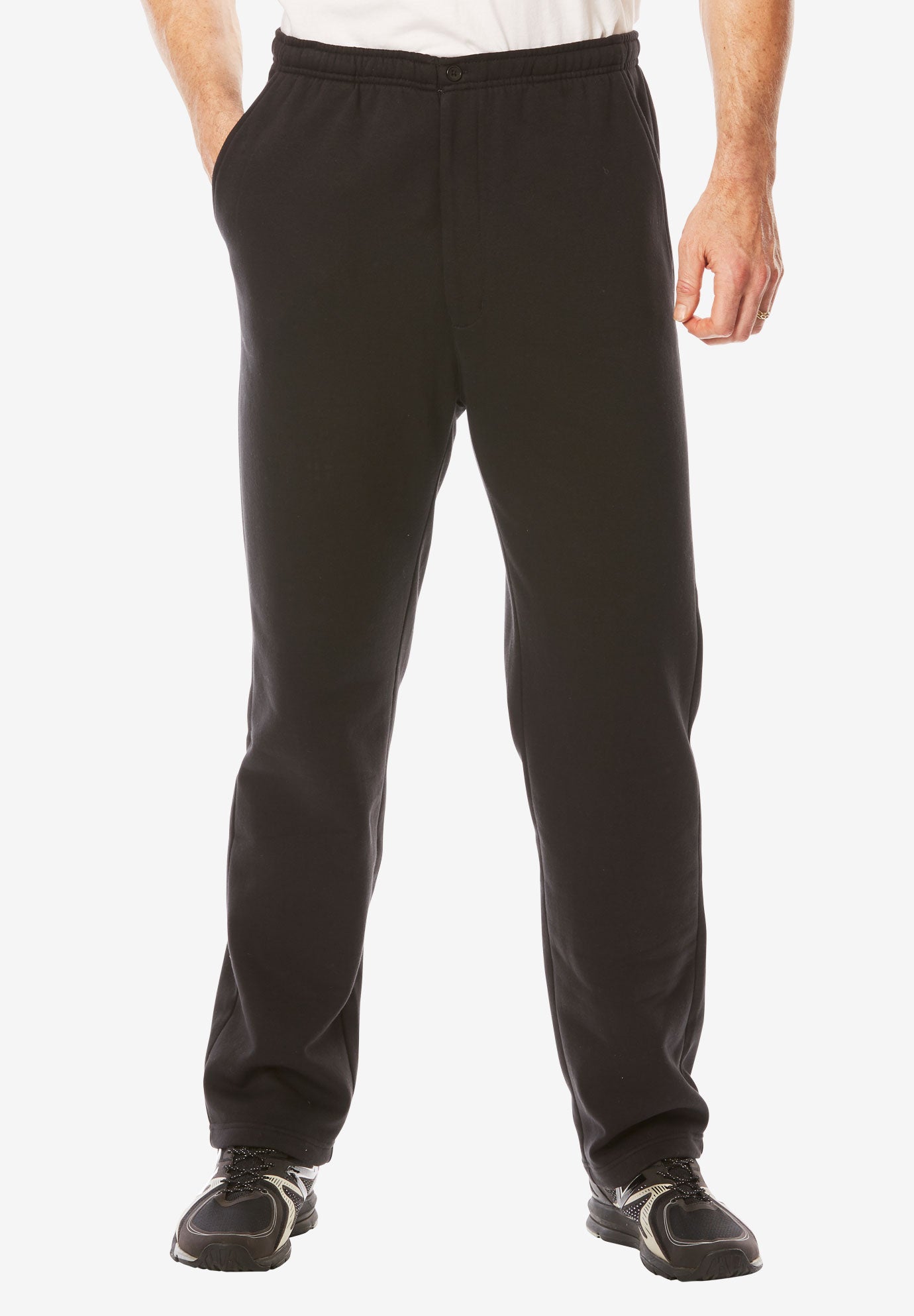 Fleece Zip Fly Pants