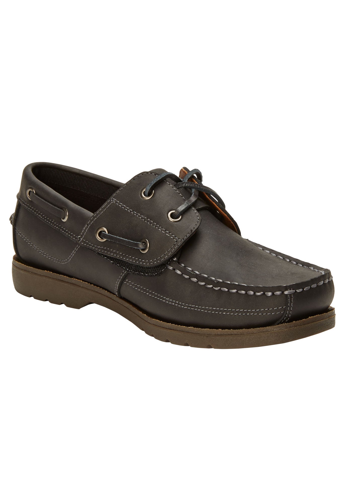 all leather boat shoes