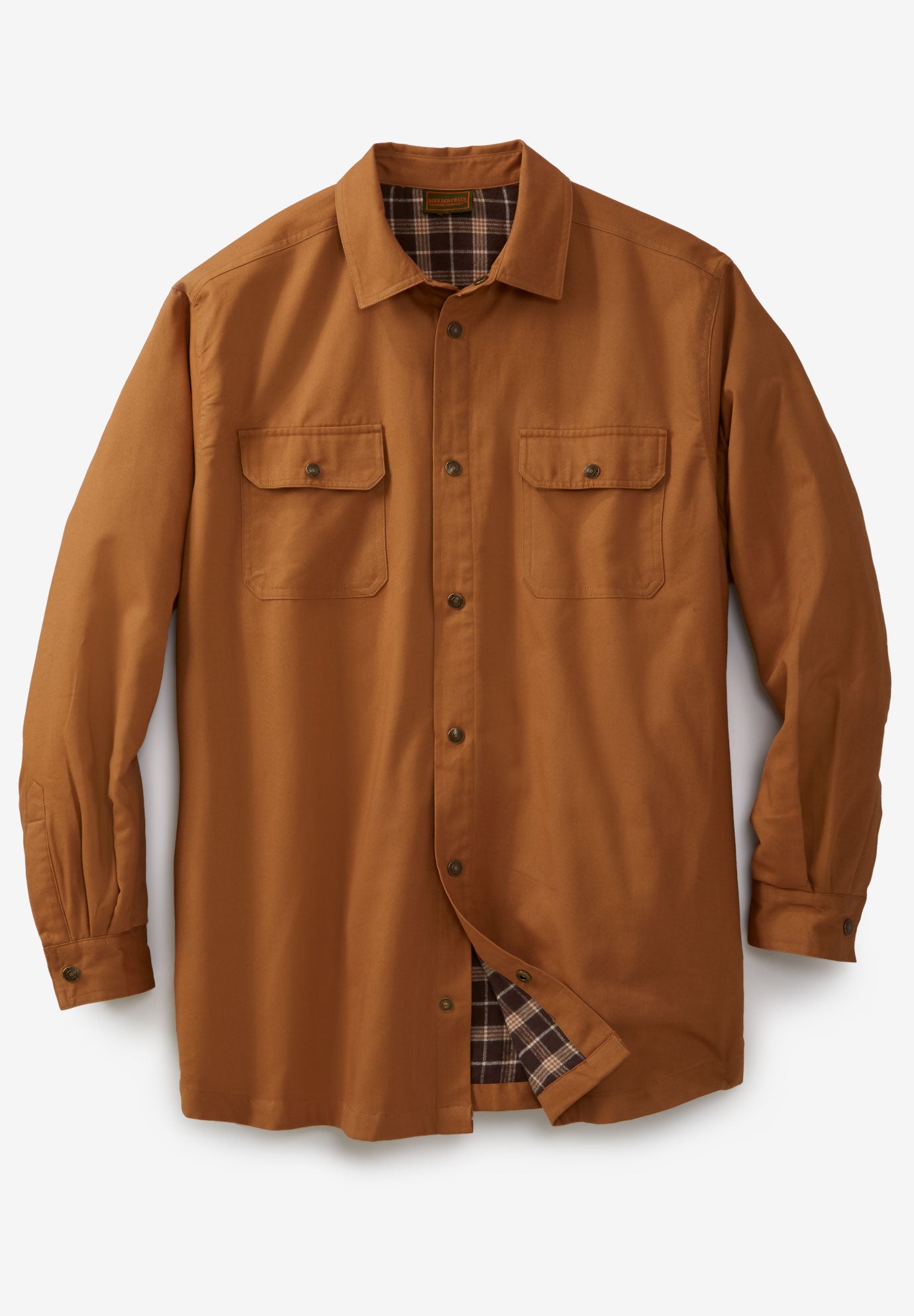 twill shirt jacket