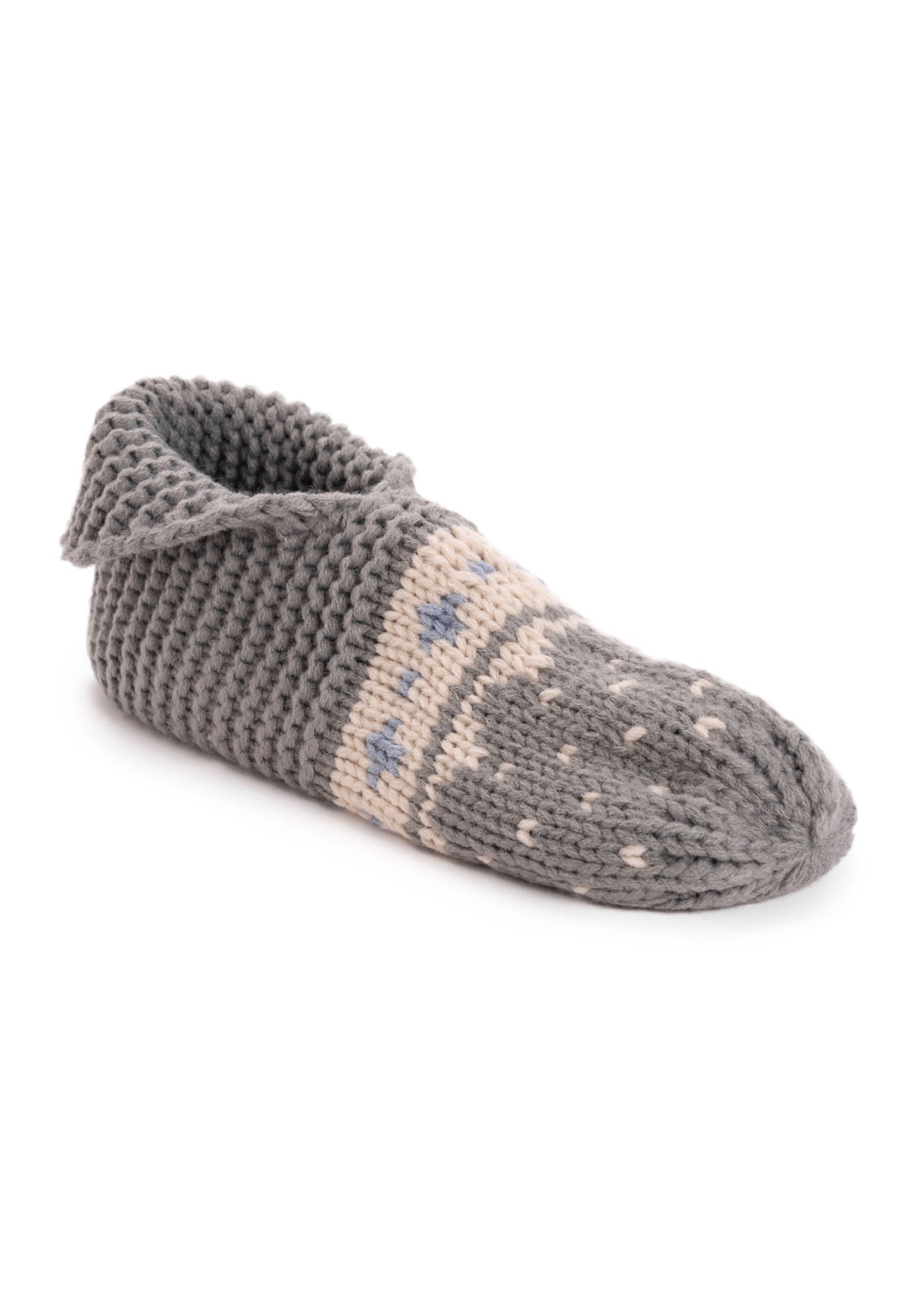 Foldover Knit Slipper Brylane Home