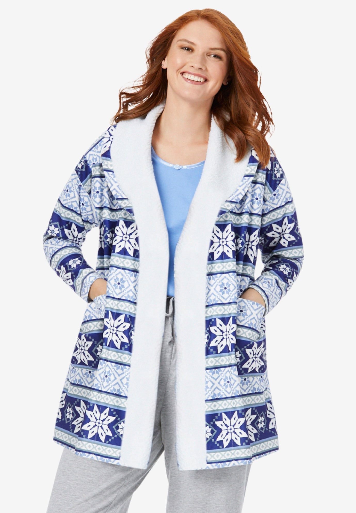 Hooded bed jacket discount