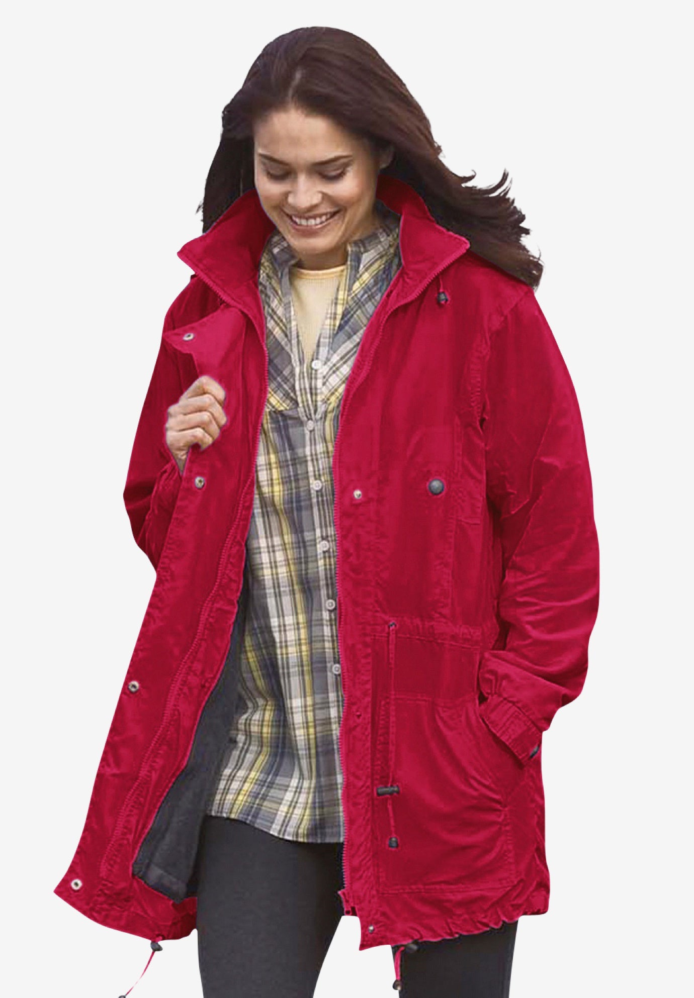 Fleece Lined Taslon Anorak Brylane Home