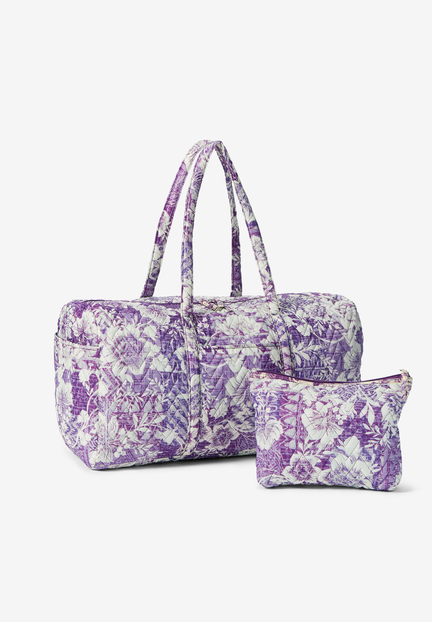 Quilted Duffle & Pouch Set, 