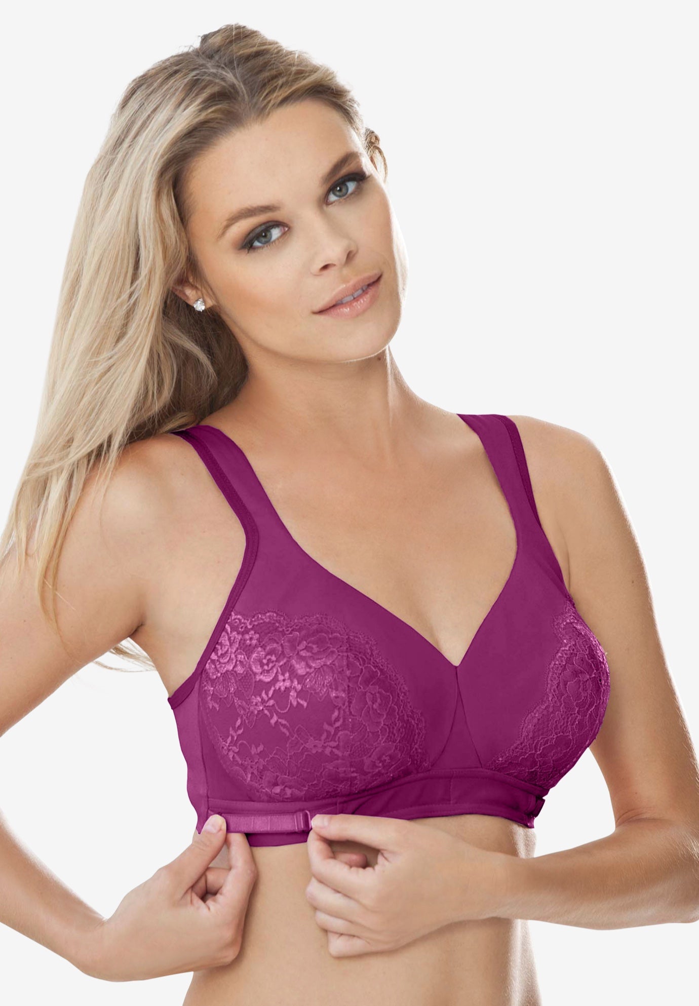 Lace customfit bra by Comfort Choice® Brylane Home