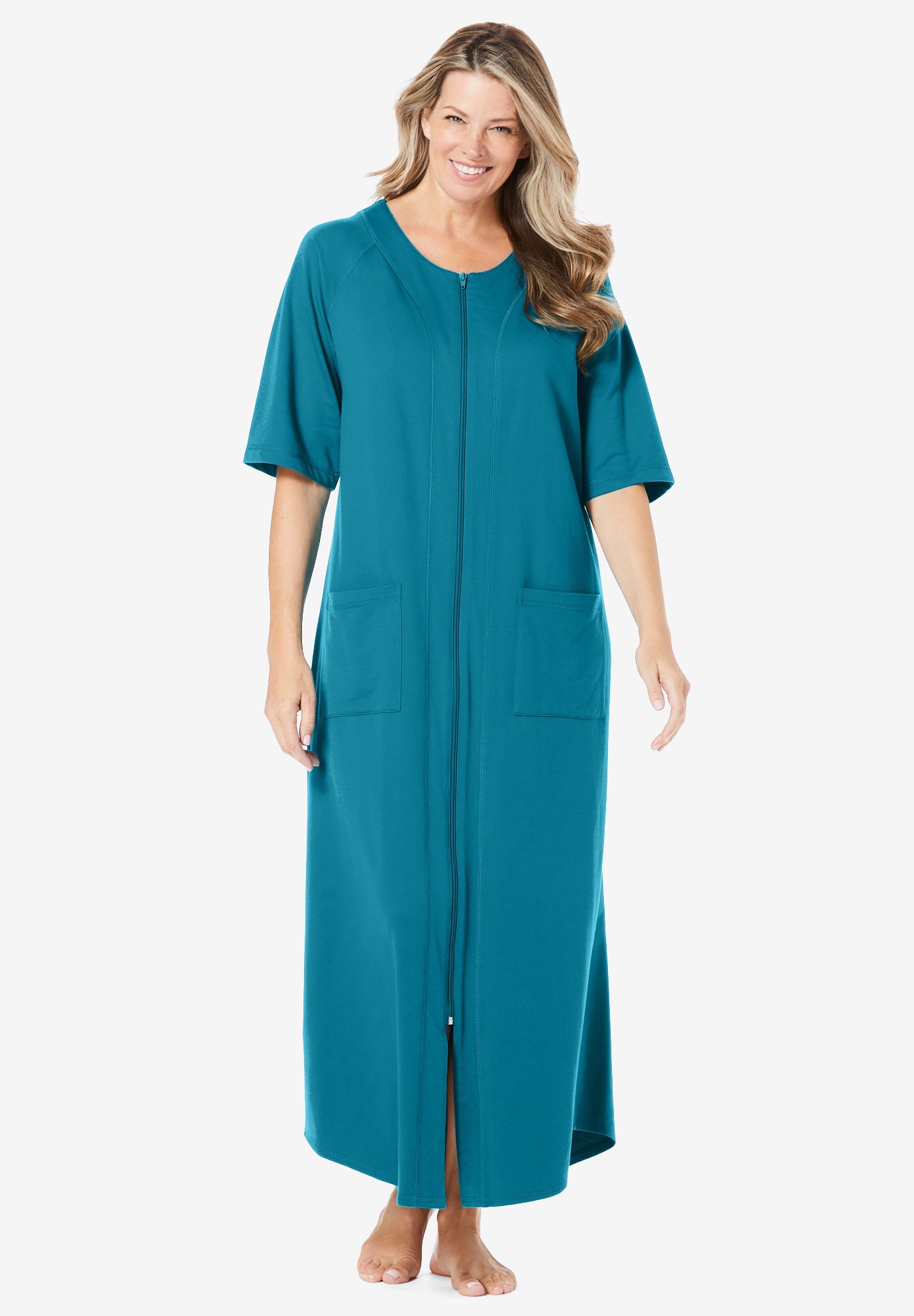 Full length zipper robe store