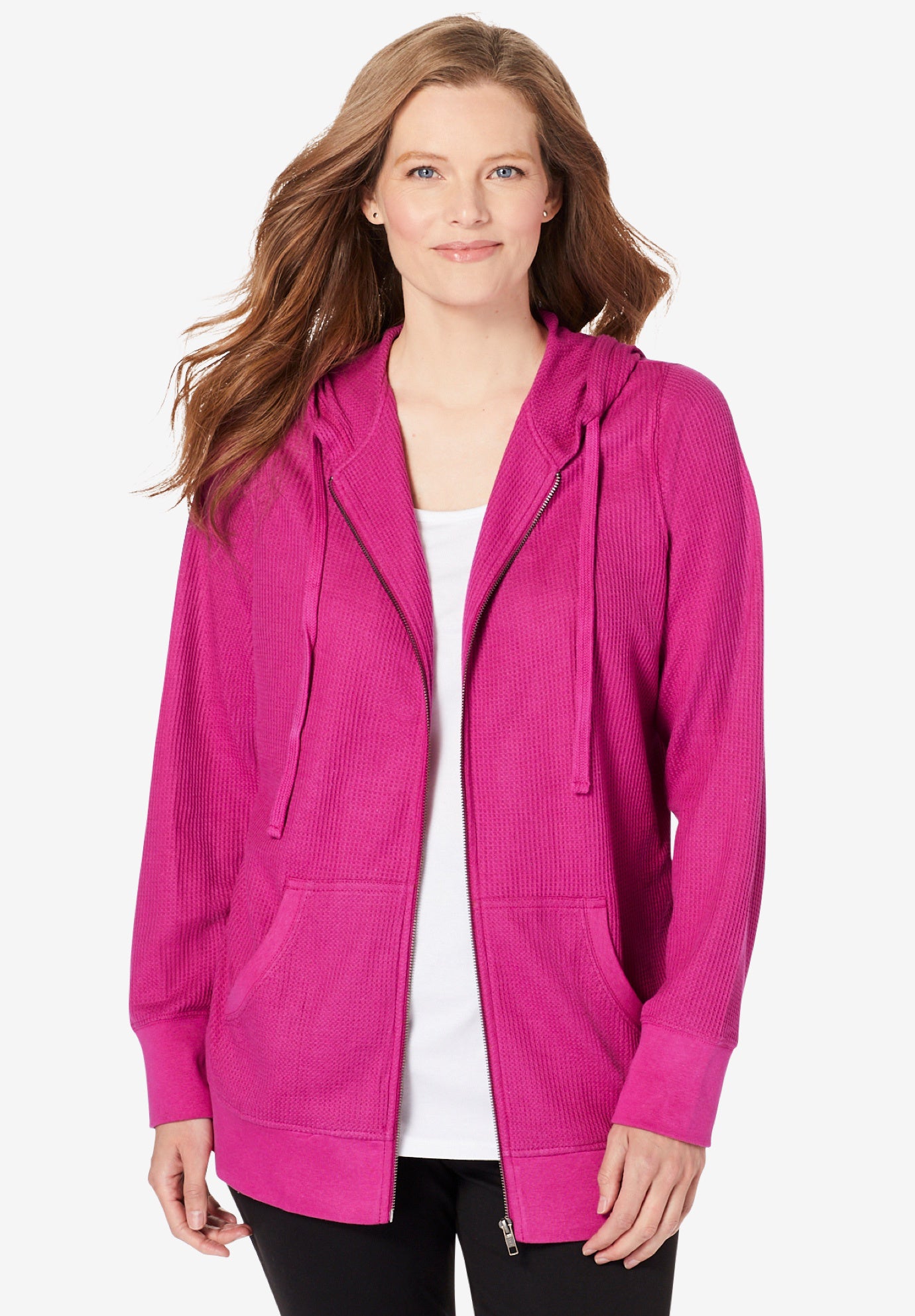 waffle fleece jacket